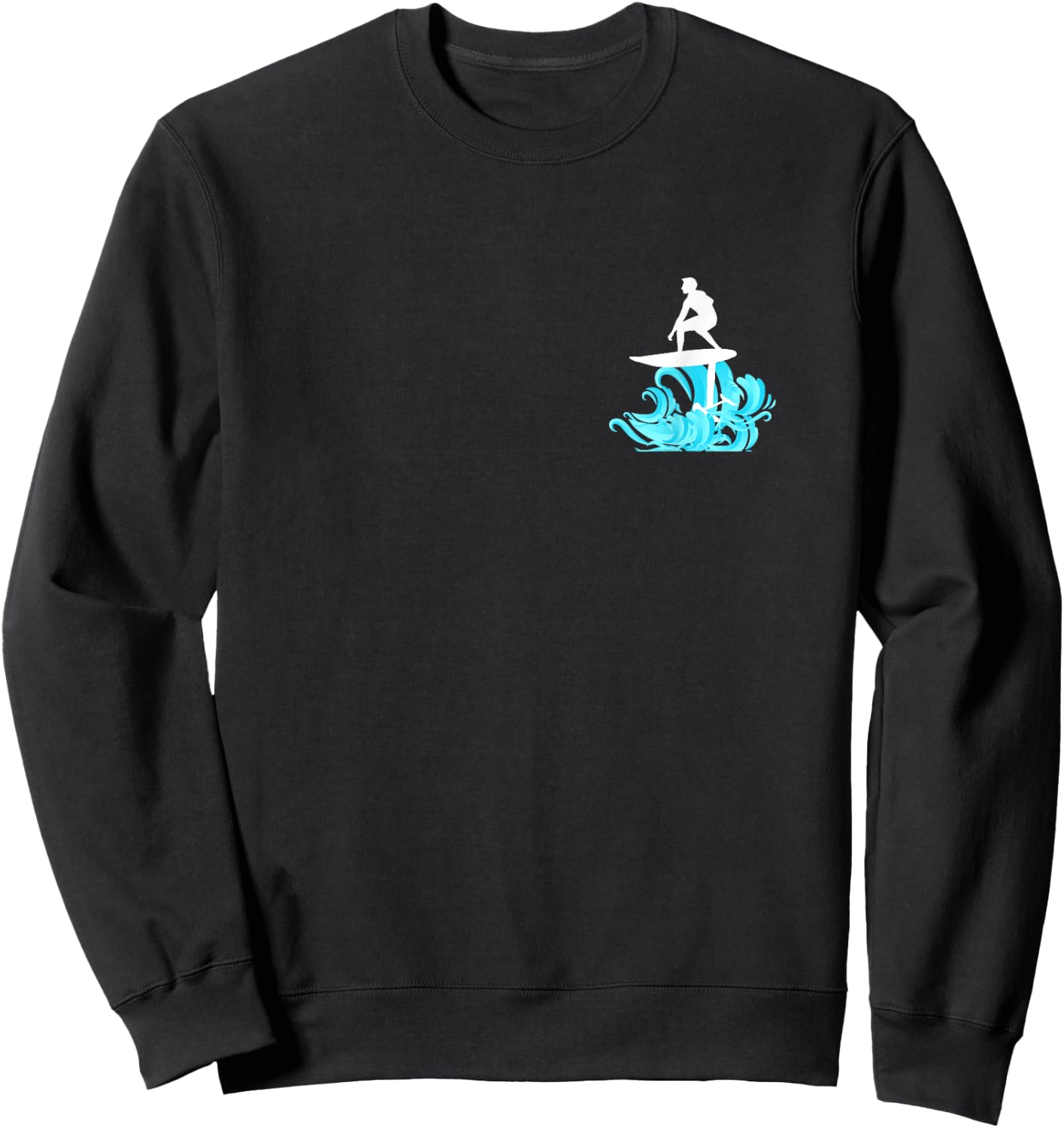 Foil-Surfing | Hydrofoil Board | Funny Gift Surfer Sweatshirt - Sweatshirt | Black