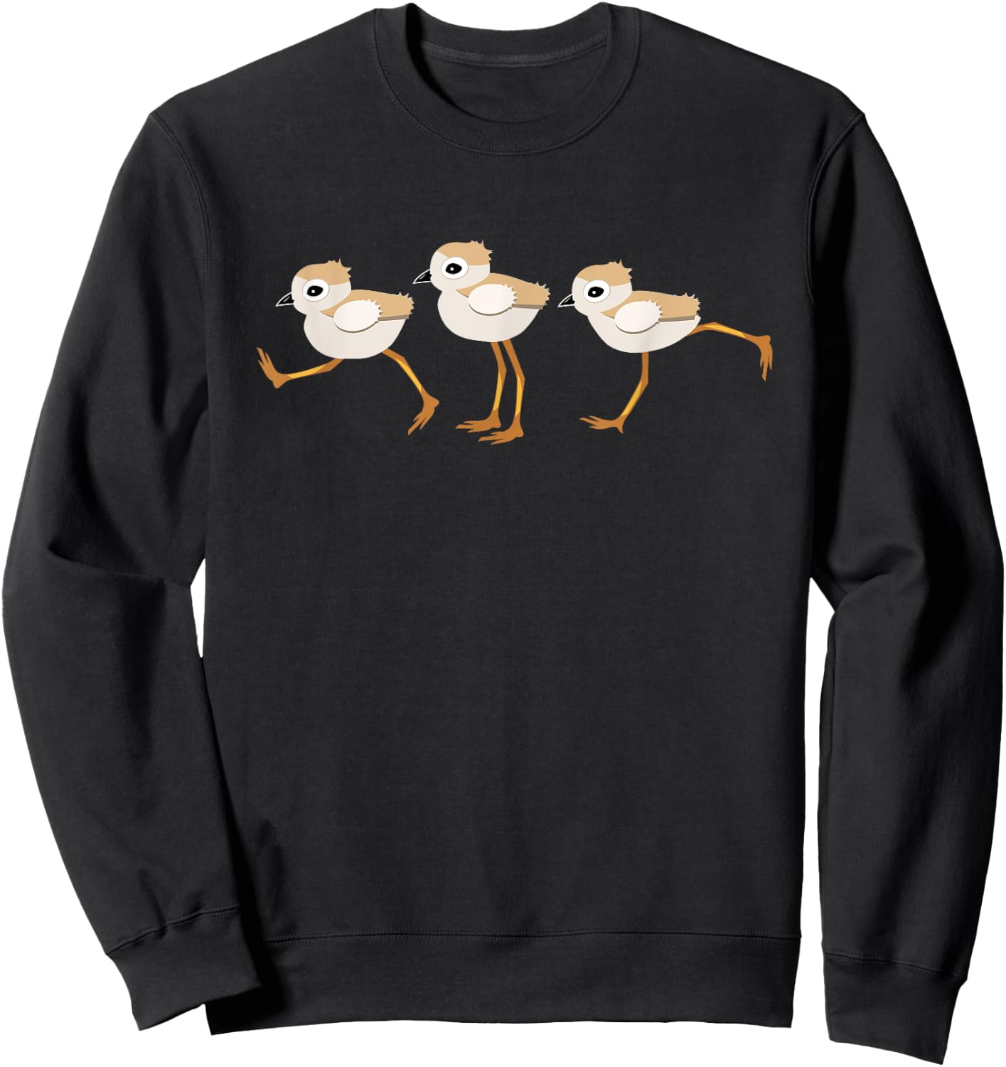 Piping Plovers Seabirds Shorebirds on the Beach Men Women Girls Kids Sweatshirt - Sweatshirt | Black