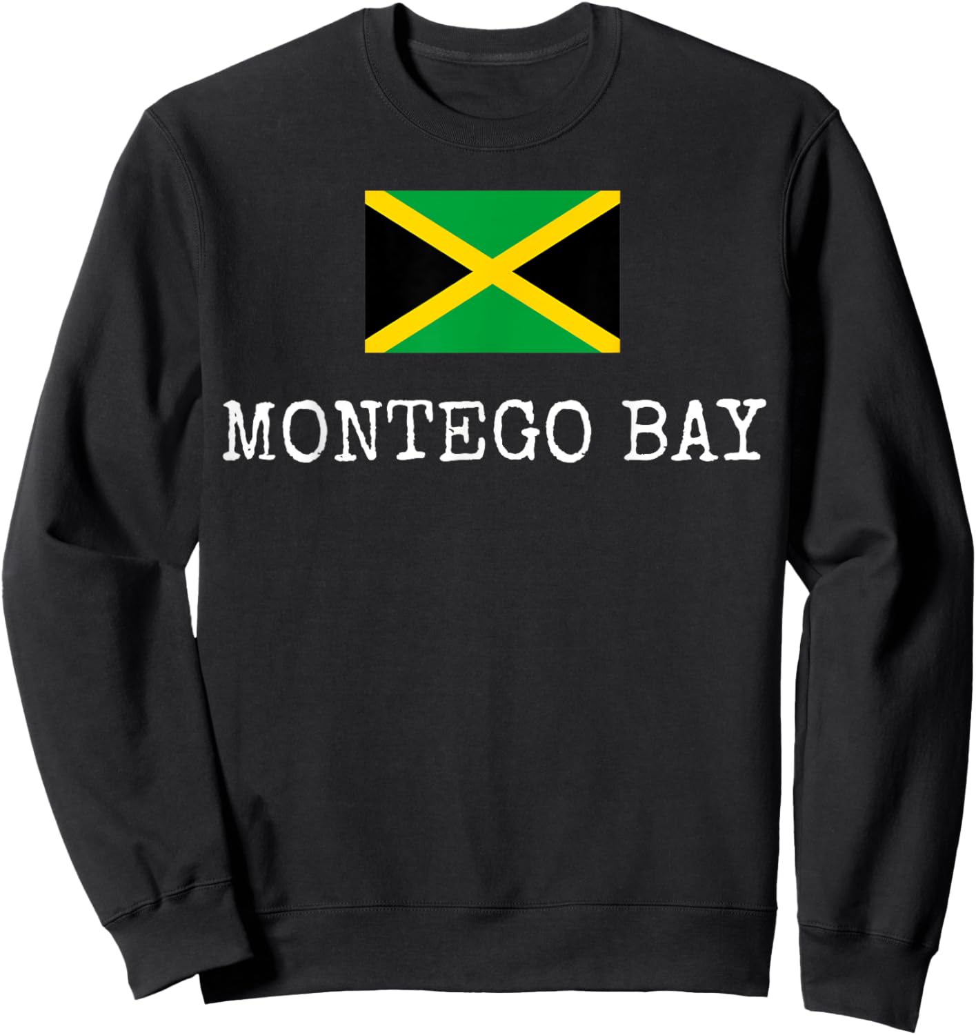Montego Bay Country Jamaica Family Trip Jamaicans Men Women Sweatshirt - Sweatshirt | Black