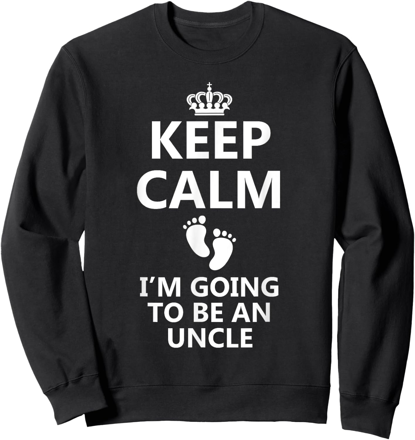 Best Uncle Art Dad Pregnancy Reveal New Uncle To Be Sweatshirt - Sweatshirt | Black