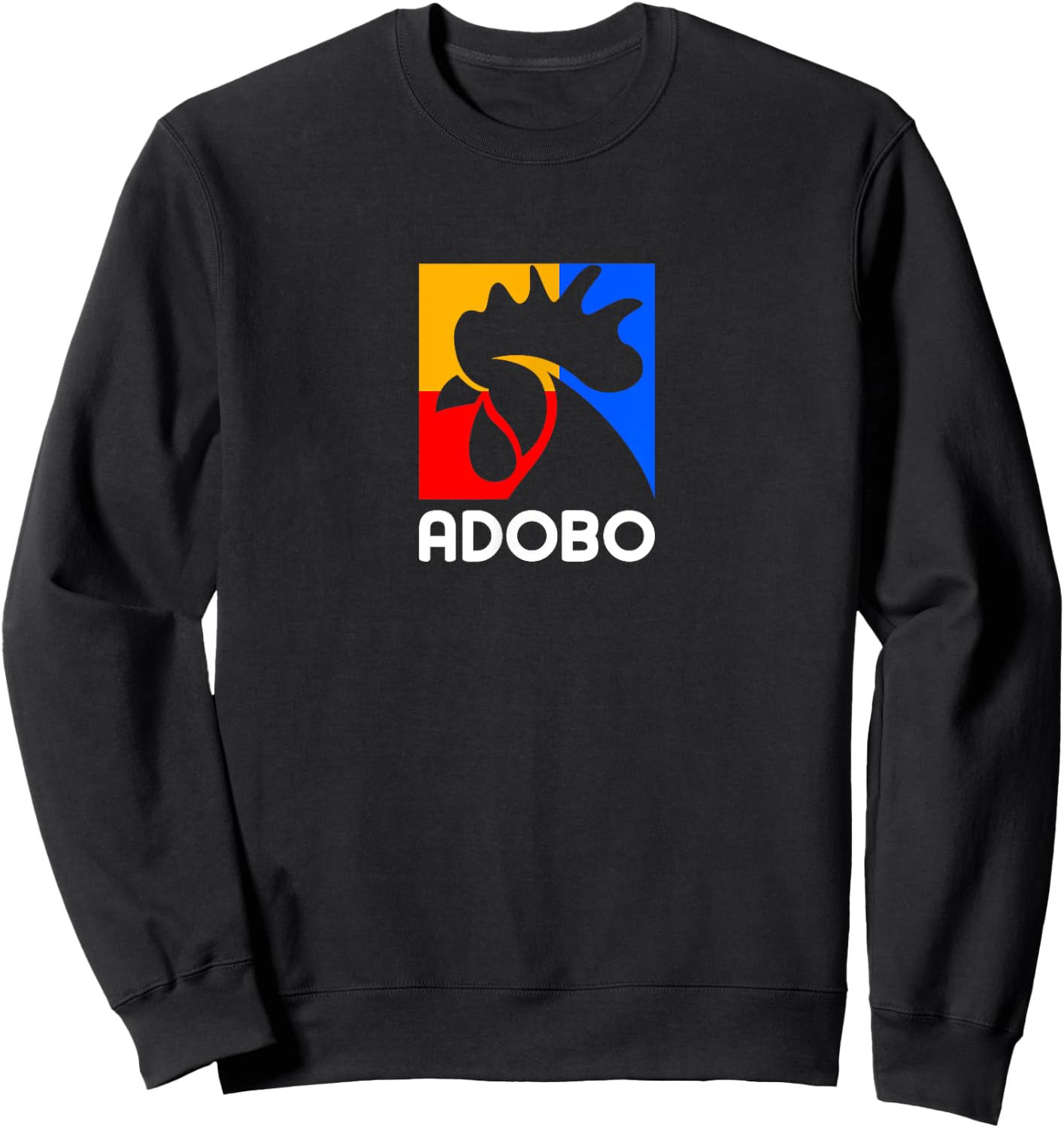 Adobo Design for Proud Pinoys Sweatshirt - Sweatshirt | Black