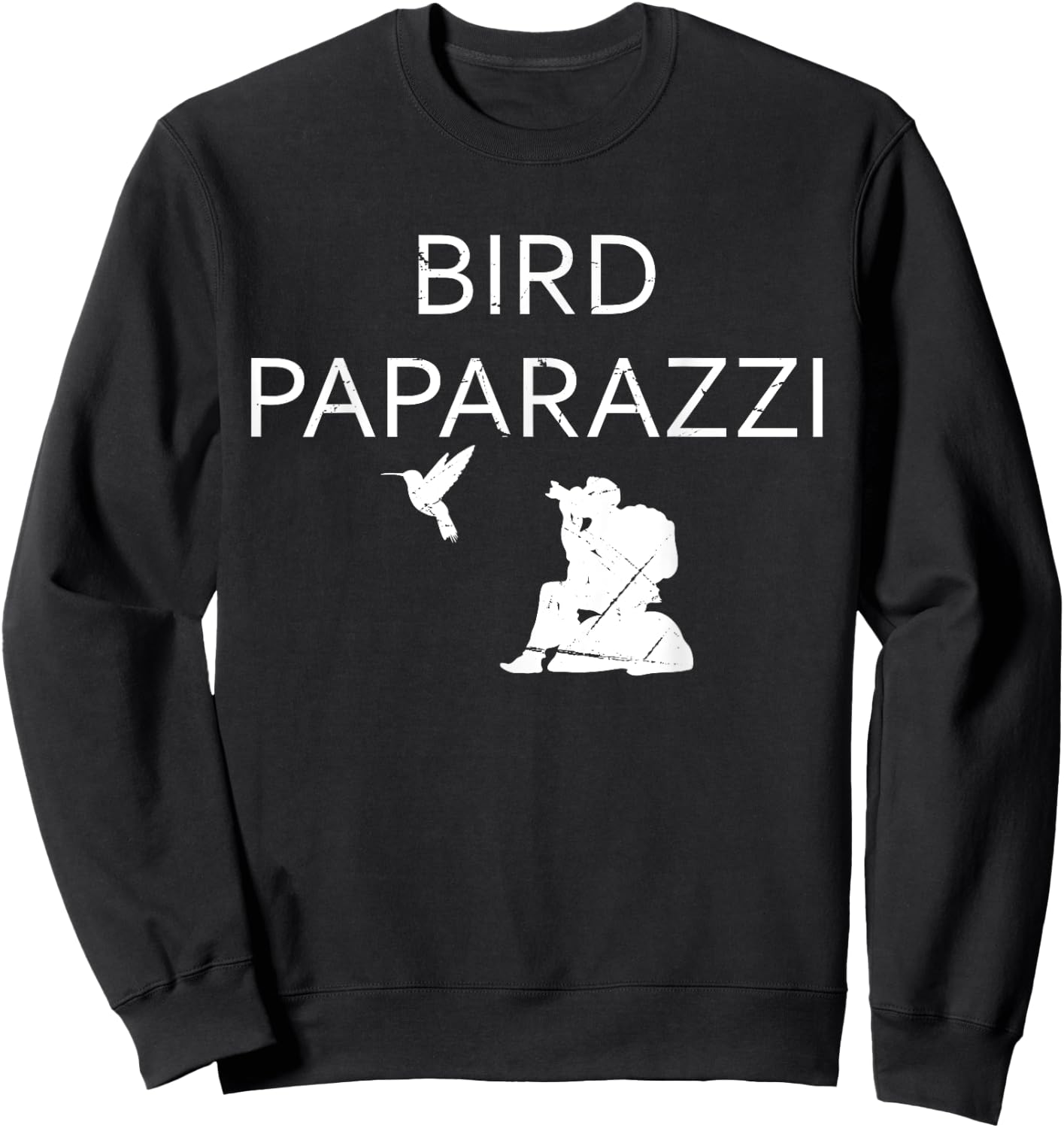 Bird Paparazzi | Bird Photography Camera | Bird Watcher Sweatshirt - Sweatshirt | Black