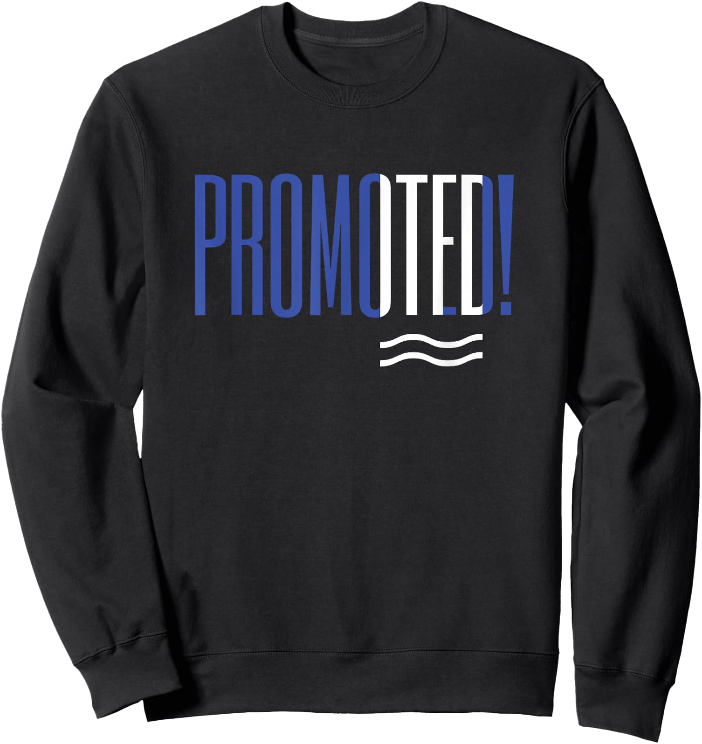Super Blues Fandom Garms - MDS ITFC PROMOTED! Ipswich Town Fan Fun Promotion Graphic , Small, Black Sweatshirt - Sweatshirt | Black
