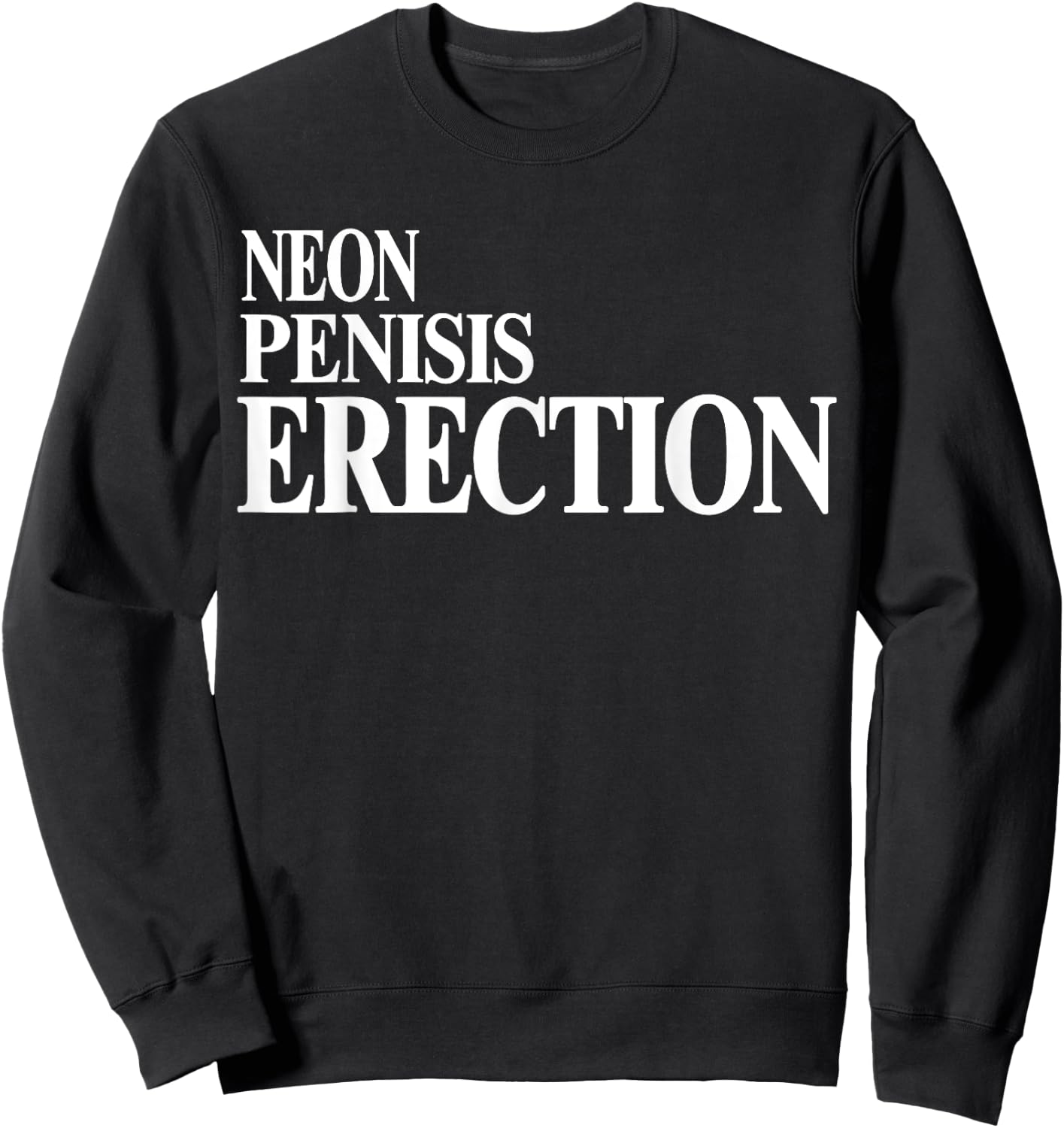 Neon Penisis Erection Shirt Neon Penisis Erection Funny Sweatshirt - Sweatshirt | Black
