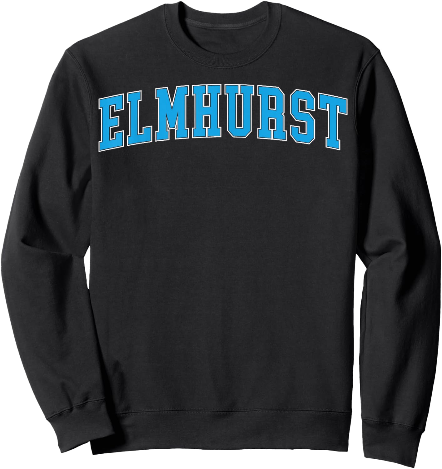 Retro Personalized Elmhurst Name Arch Retro Men Women Sweatshirt - Sweatshirt | Black
