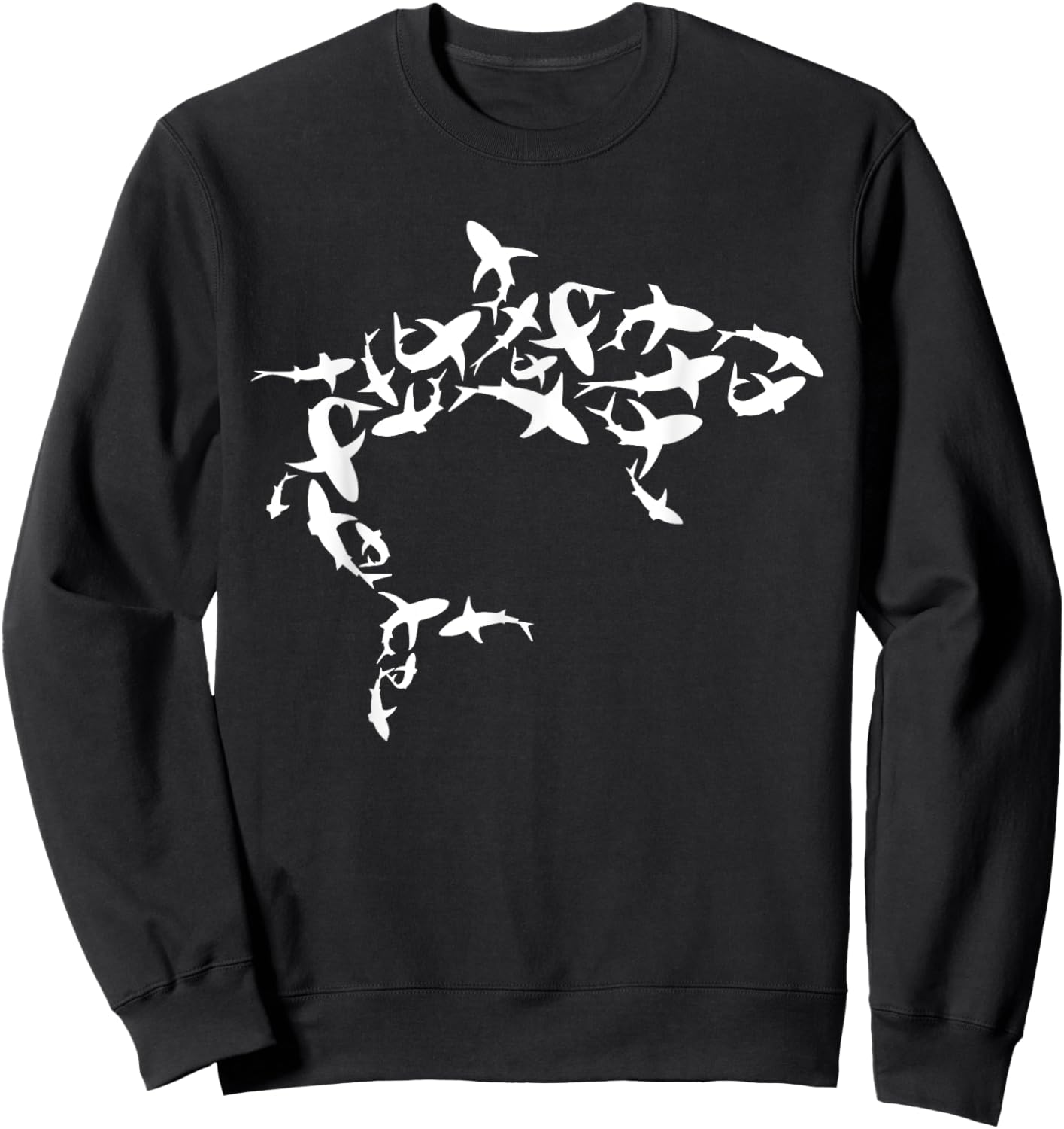 Great White Shark Lover Marine Biology Animal Science Sweatshirt - Sweatshirt | Black