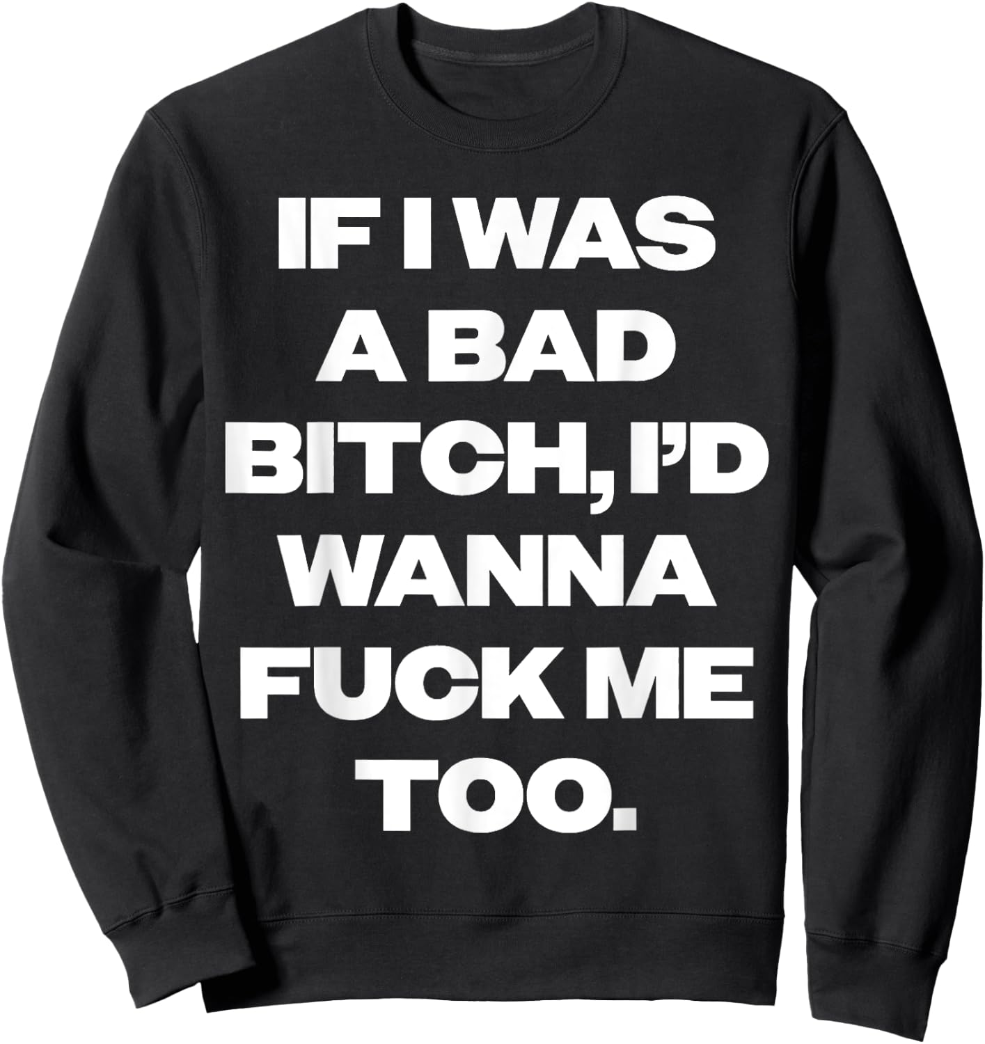CONTROL INDUSTRY Nle Choppa - Bad Bitch , Small, Black Sweatshirt - Sweatshirt | Black