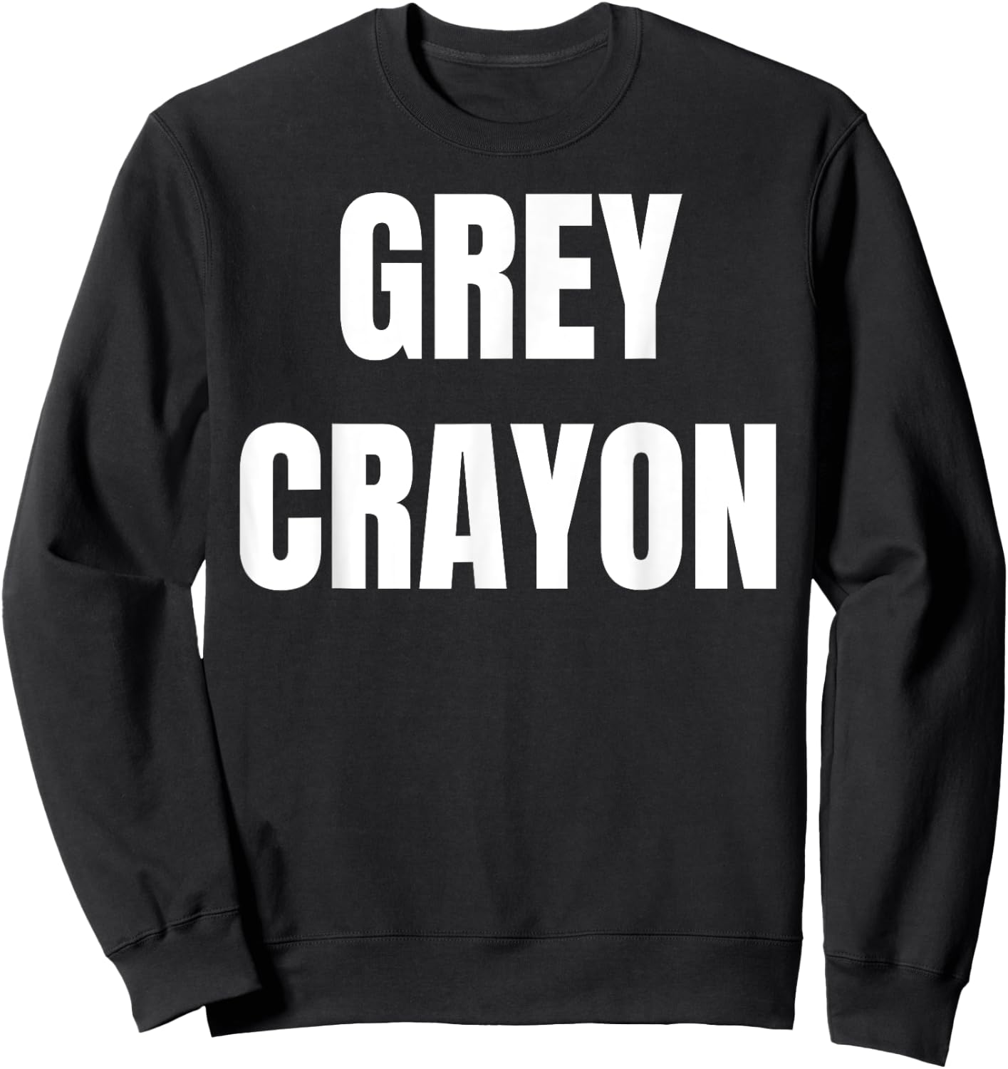 Grey Crayon Box Funny Group Crayon Costume Sweatshirt - Sweatshirt | Black
