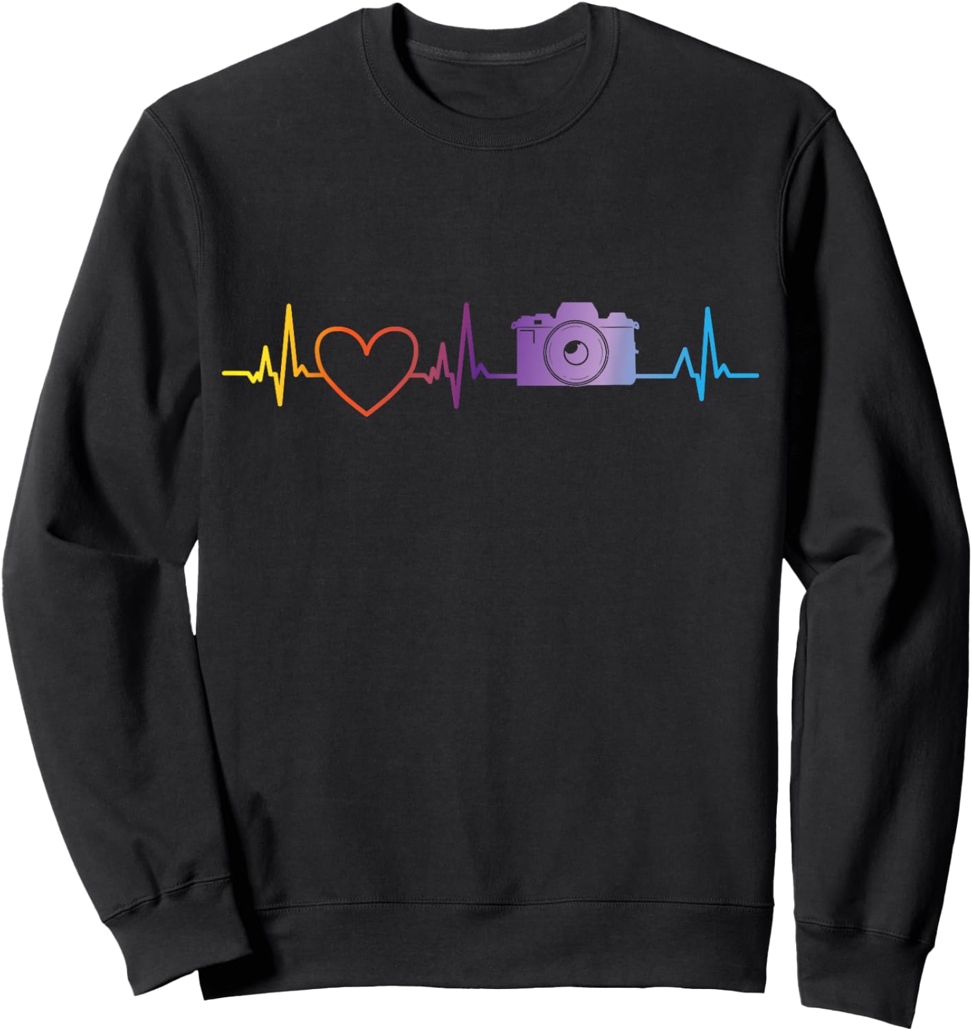 Cool Photography Art Women Camera Lover Photographer Sweatshirt - Sweatshirt | Black