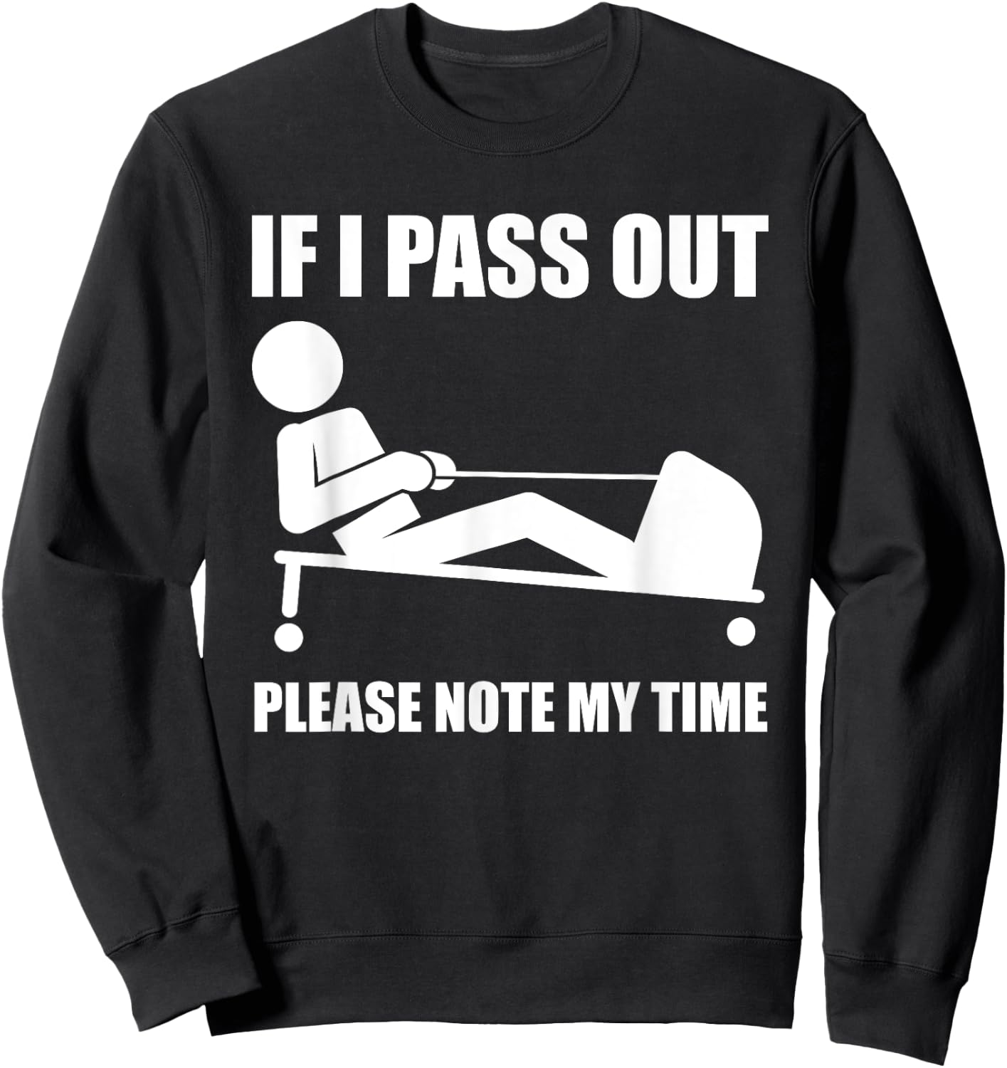 Awesome Workout Fitness Enthusiasts Gift Men Women Funny Ergometer Rowing Exercise ERG Machine Lover Gag Outfit Sweatshirt - Sweatshirt | Black