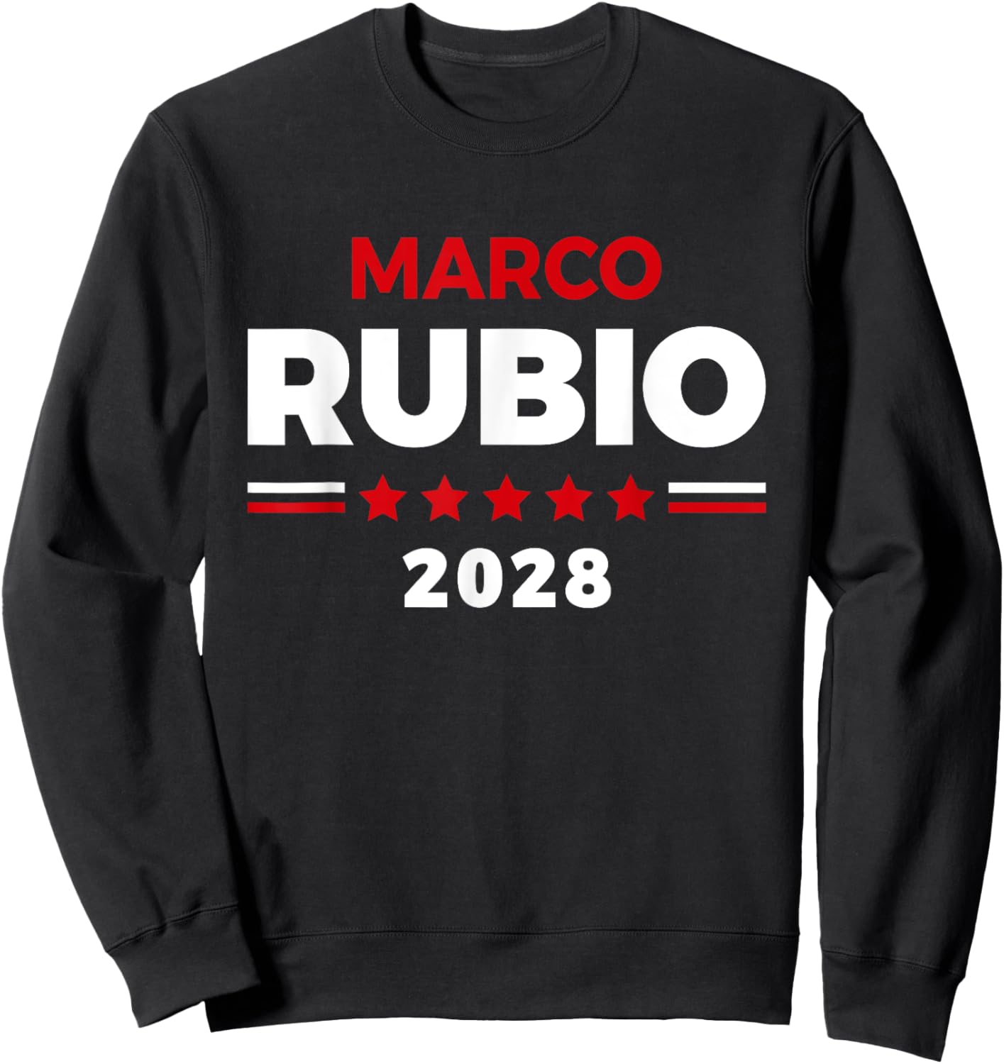 Marco Rubio 2028 Rubio 2028 Retro Election Vintage Sweatshirt - Sweatshirt | Black