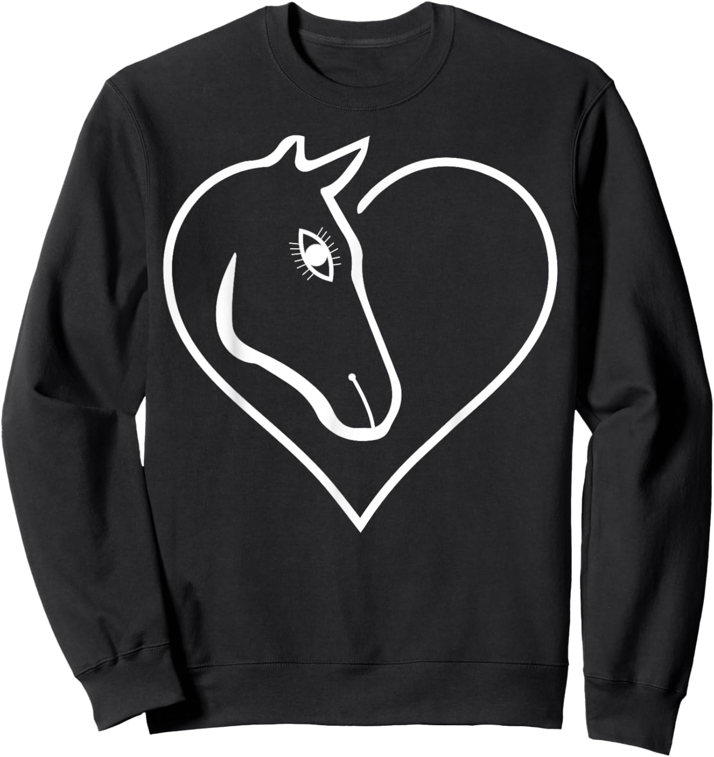 Horse Lover Rider Esquire Racing Girls Mom T Shirt Sweatshirt - Sweatshirt | Black