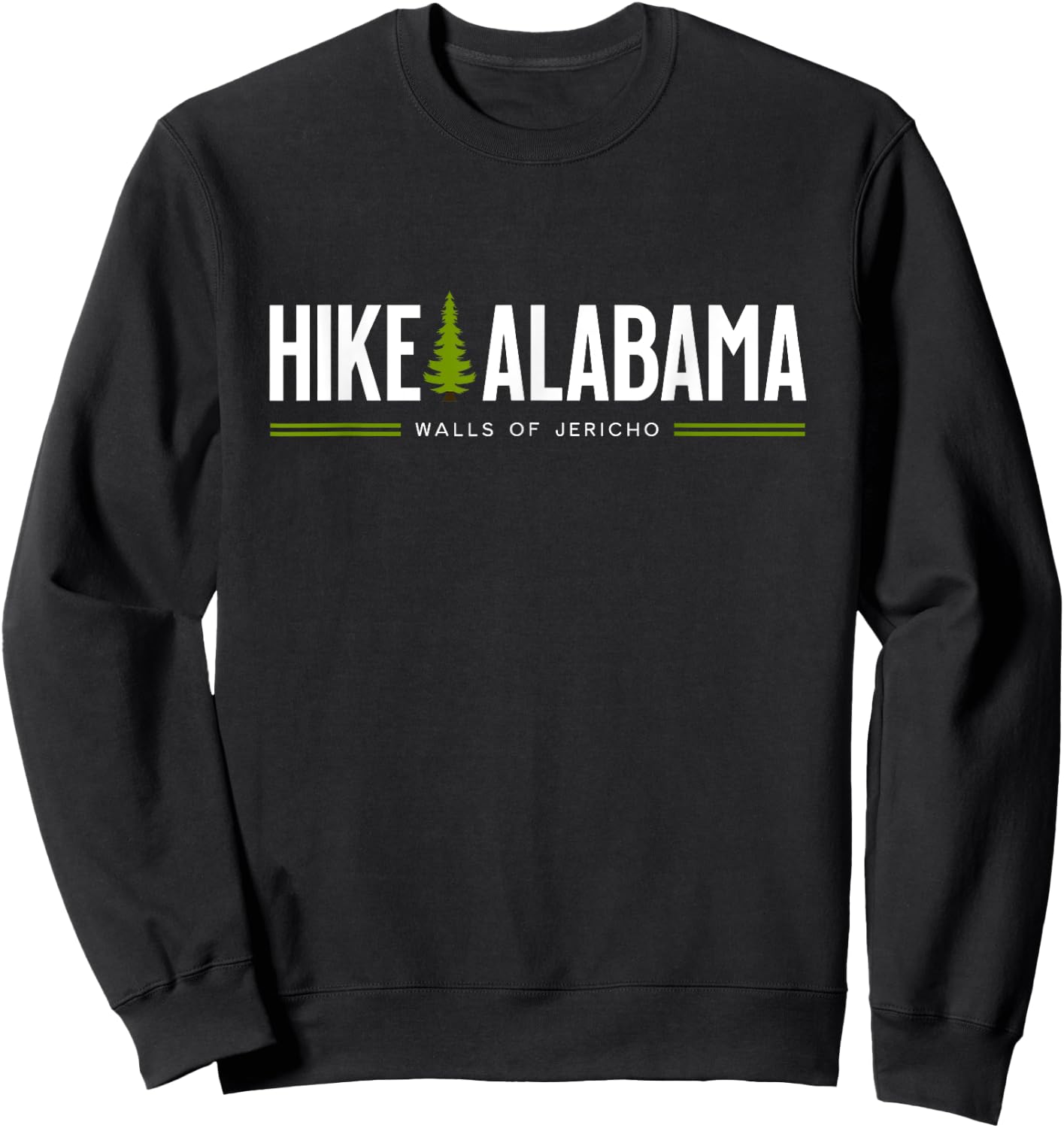 Alabama Walls of Jericho Hike Tree Graphic Sweatshirt - Sweatshirt | Black