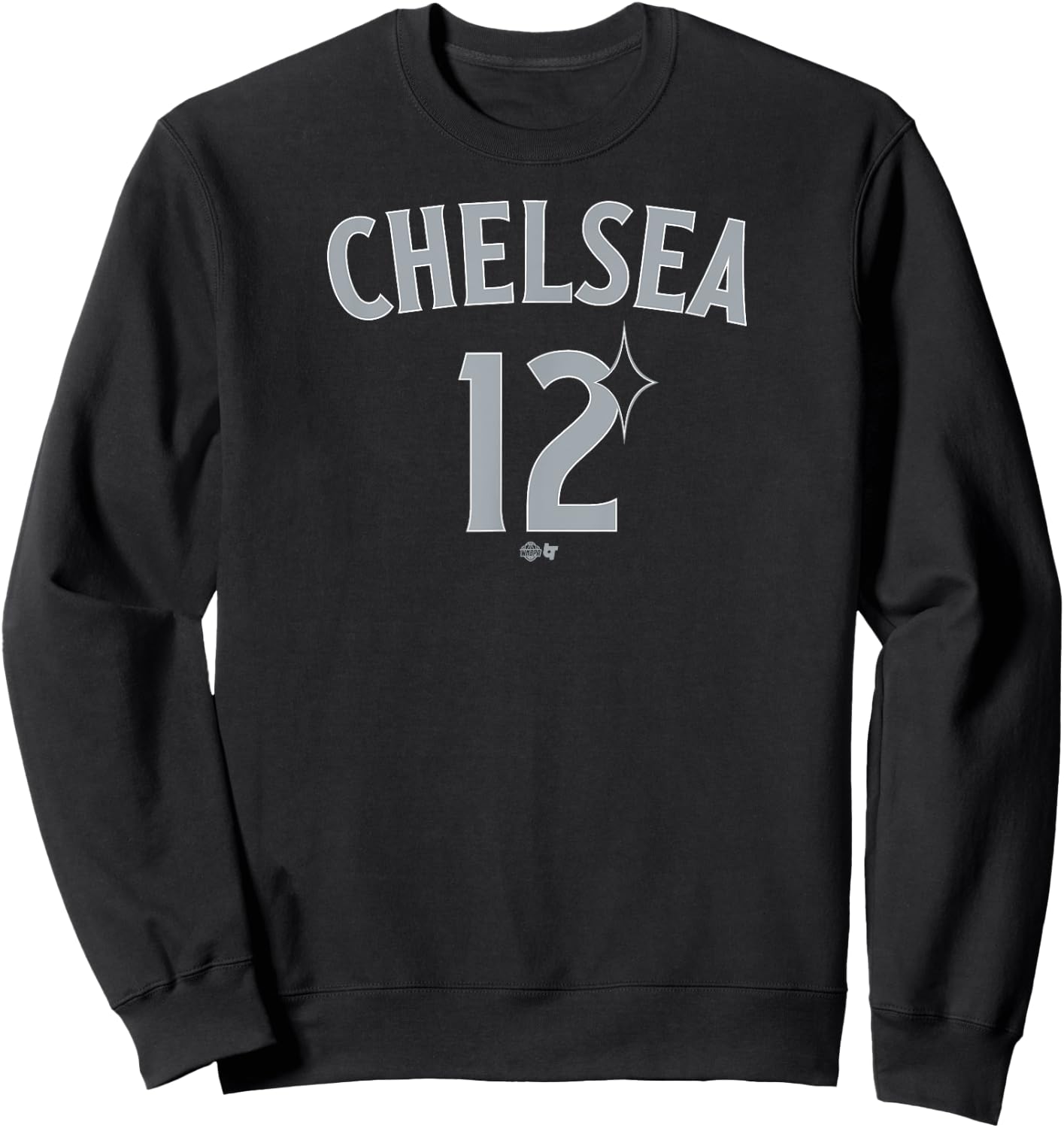Chelsea Gray: LV 12 - Las Vegas Basketball Sweatshirt - Sweatshirt | Black