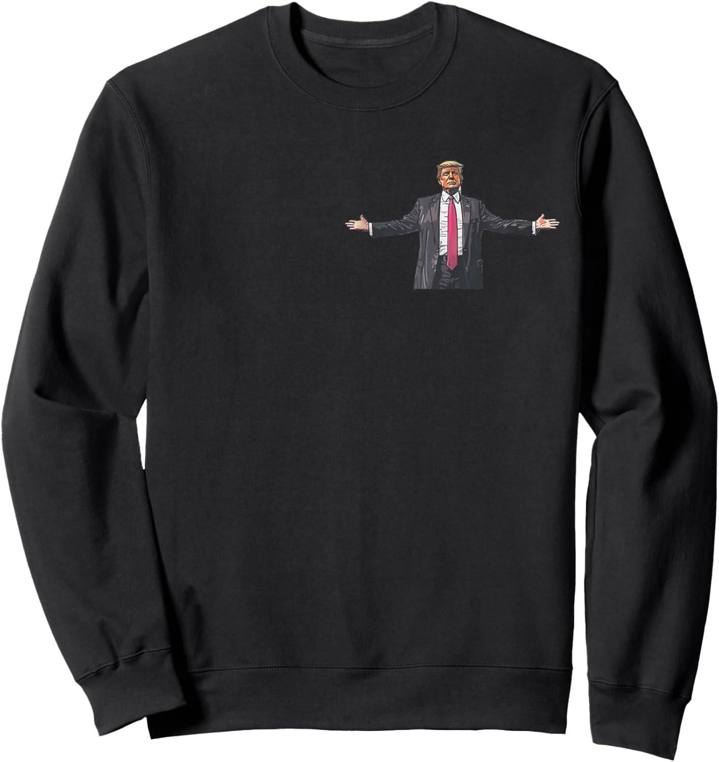 Trump Daddys Home White House 2024 2 Side Sweatshirt - Sweatshirt | Black