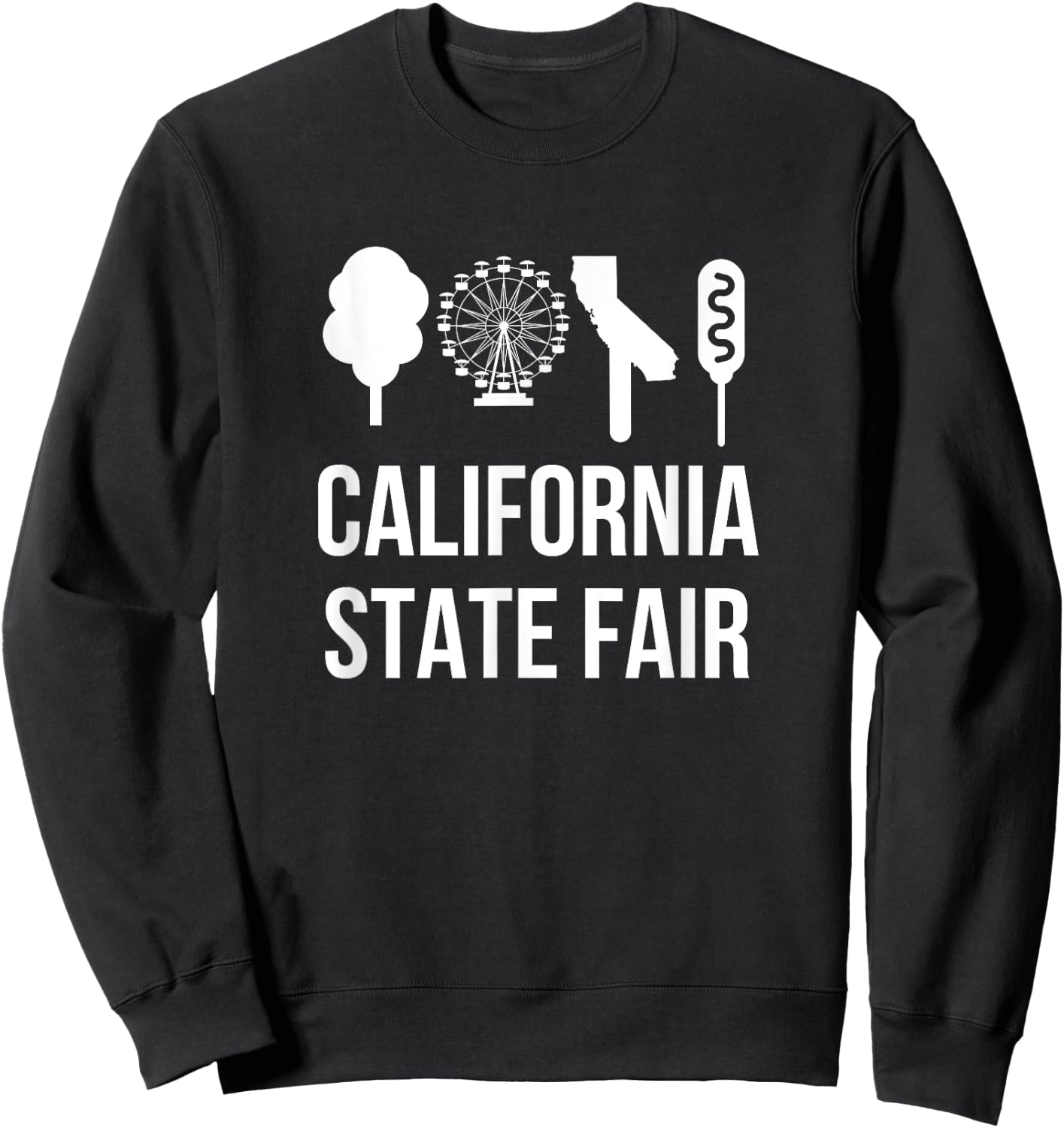 California State Fair Food on a Stick Sweatshirt - Sweatshirt | Black