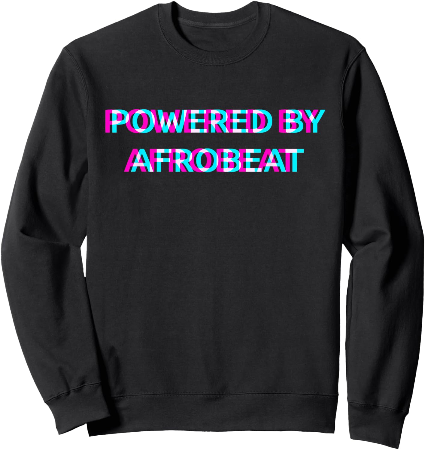 Powered By Afrobeat Music Festival Outfit Sweatshirt - Sweatshirt | Black
