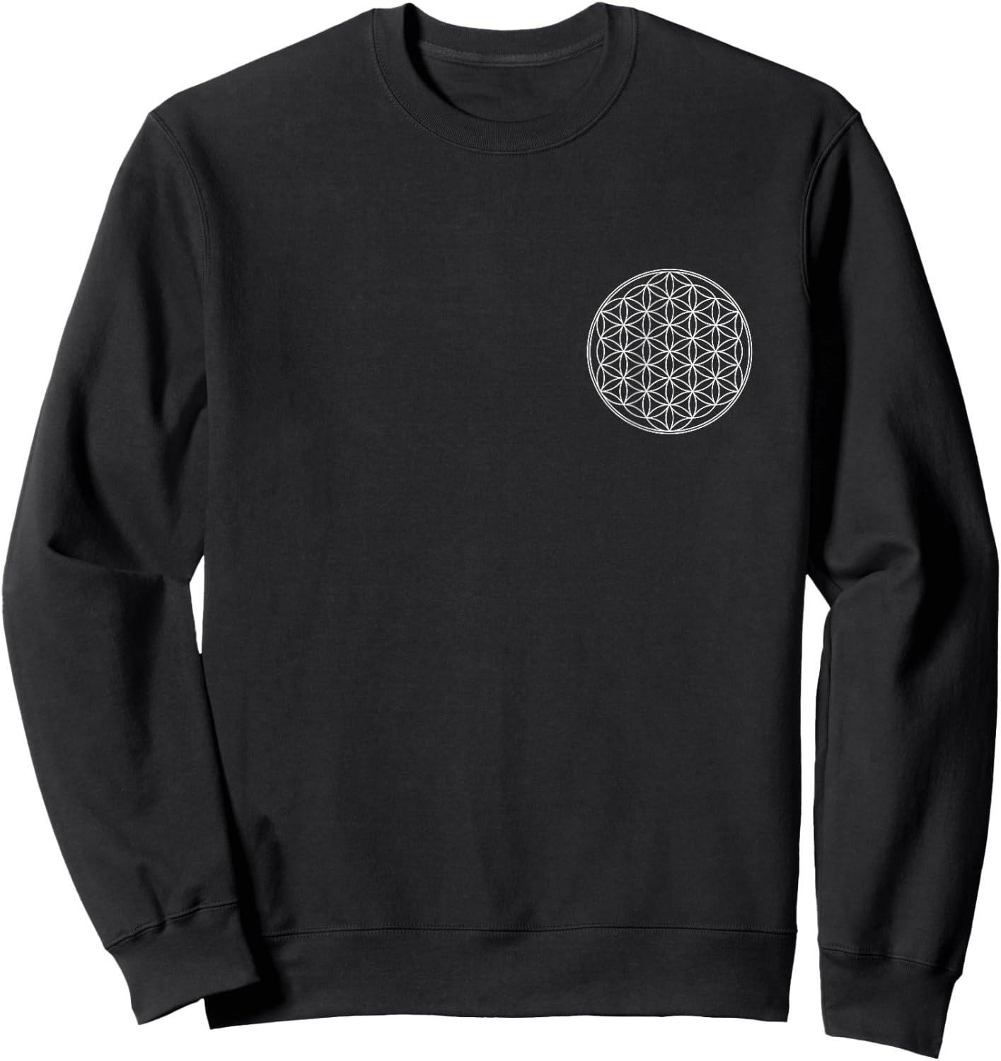 Flower of life, Sacred Geometry, Yoga, Health, Protection Sweatshirt - Sweatshirt | Black