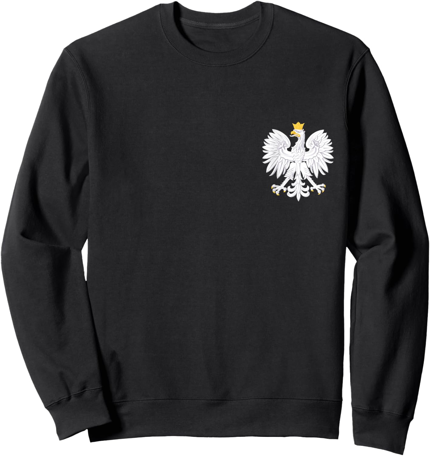 Poland Flag Pride Eagle Polish Roots Polska Sweatshirt - Sweatshirt | Black