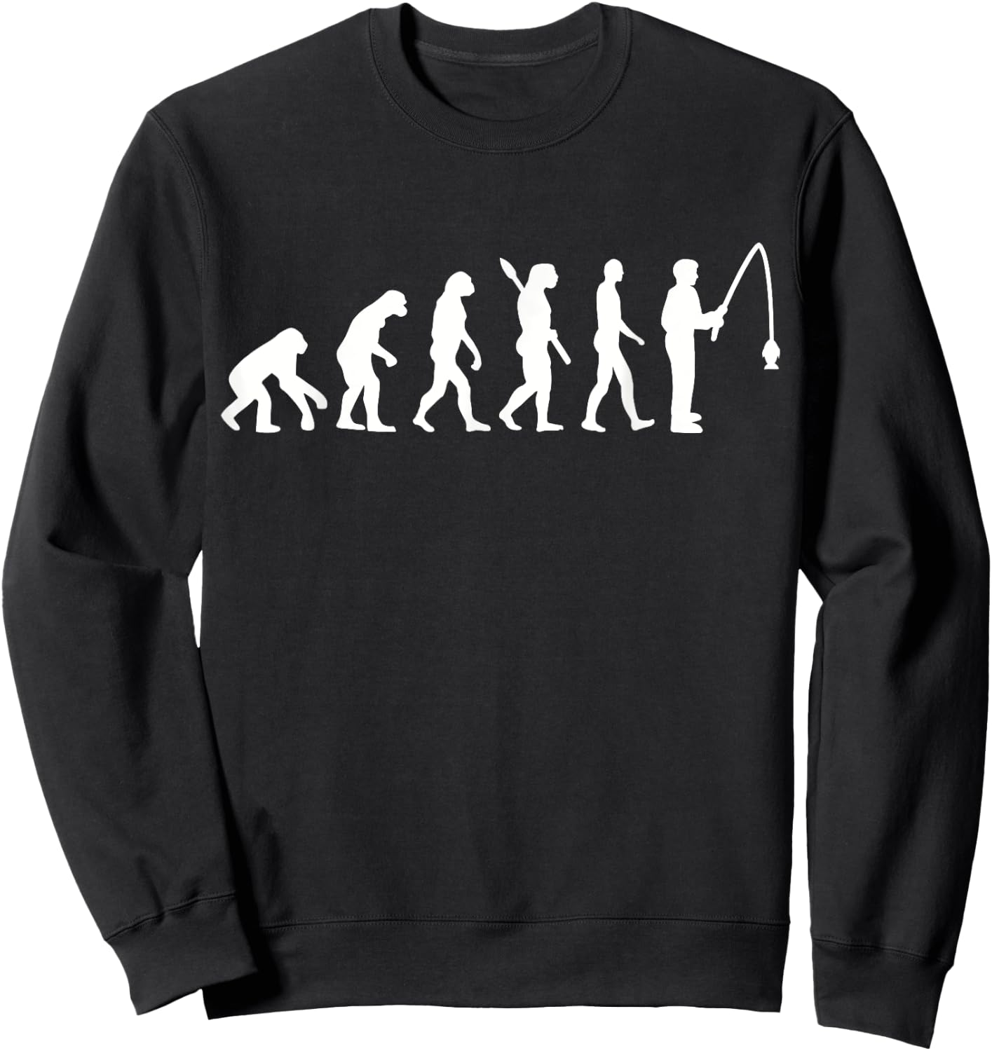 Evolution fishing Sweatshirt - Sweatshirt | Black