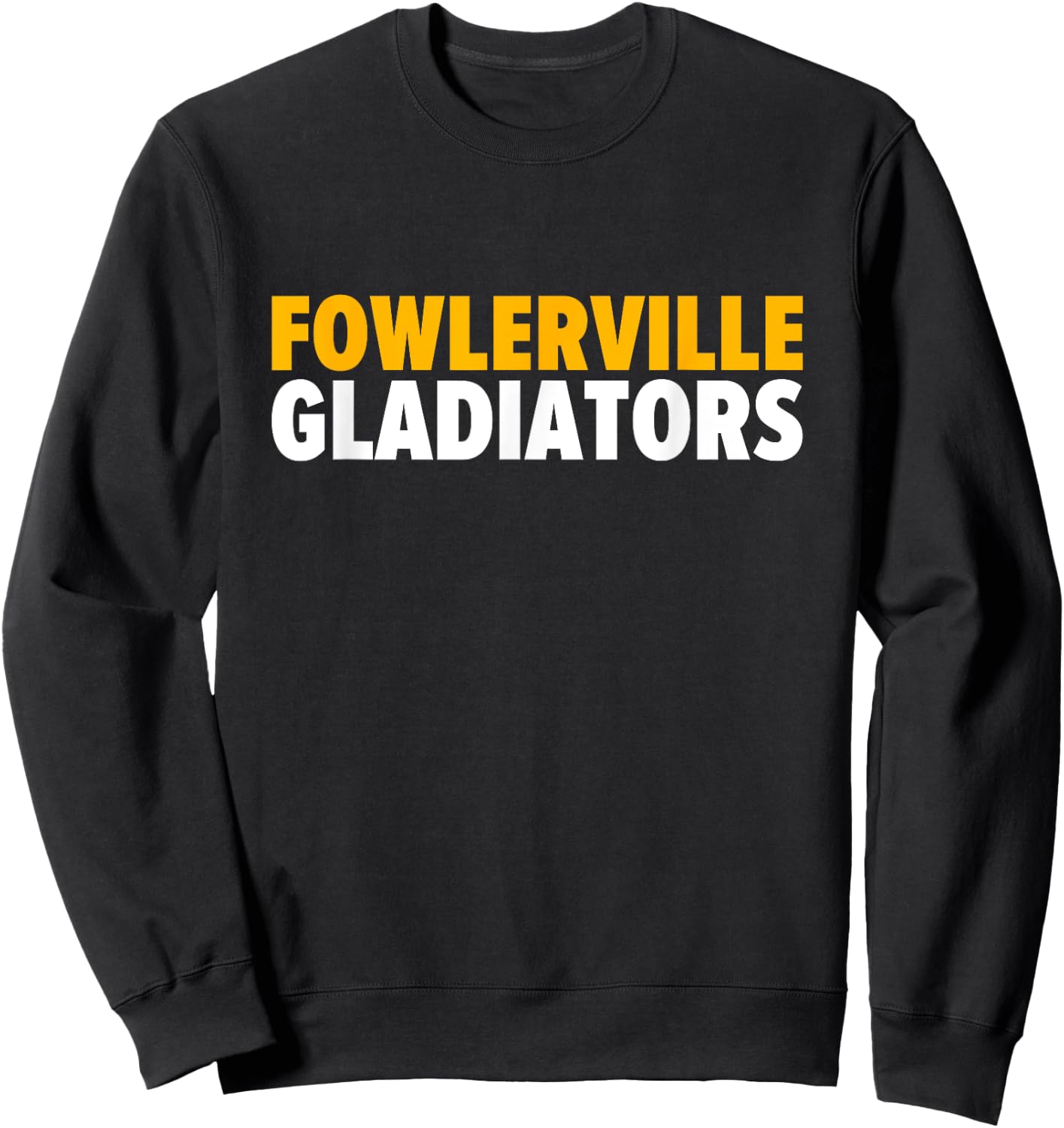 Fowlerville Gladiators Bold Sweatshirt - Sweatshirt | Black
