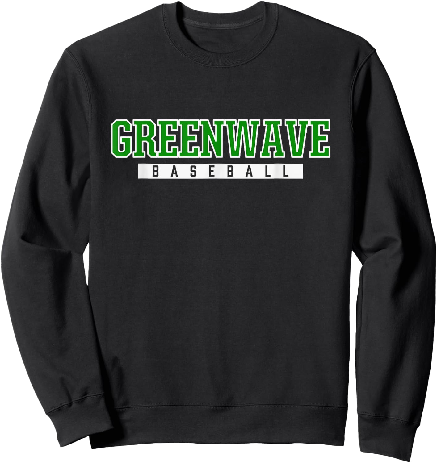 New Milford Greenwave Baseball Sweatshirt - Sweatshirt | Black