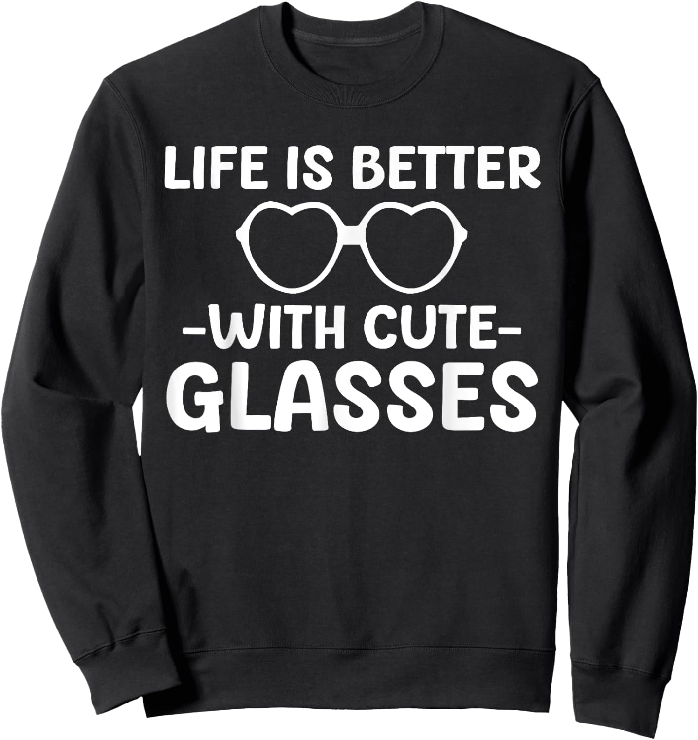 Cute Optician Art Women Optometrist Eyewear Optician Sweatshirt - Sweatshirt | Black