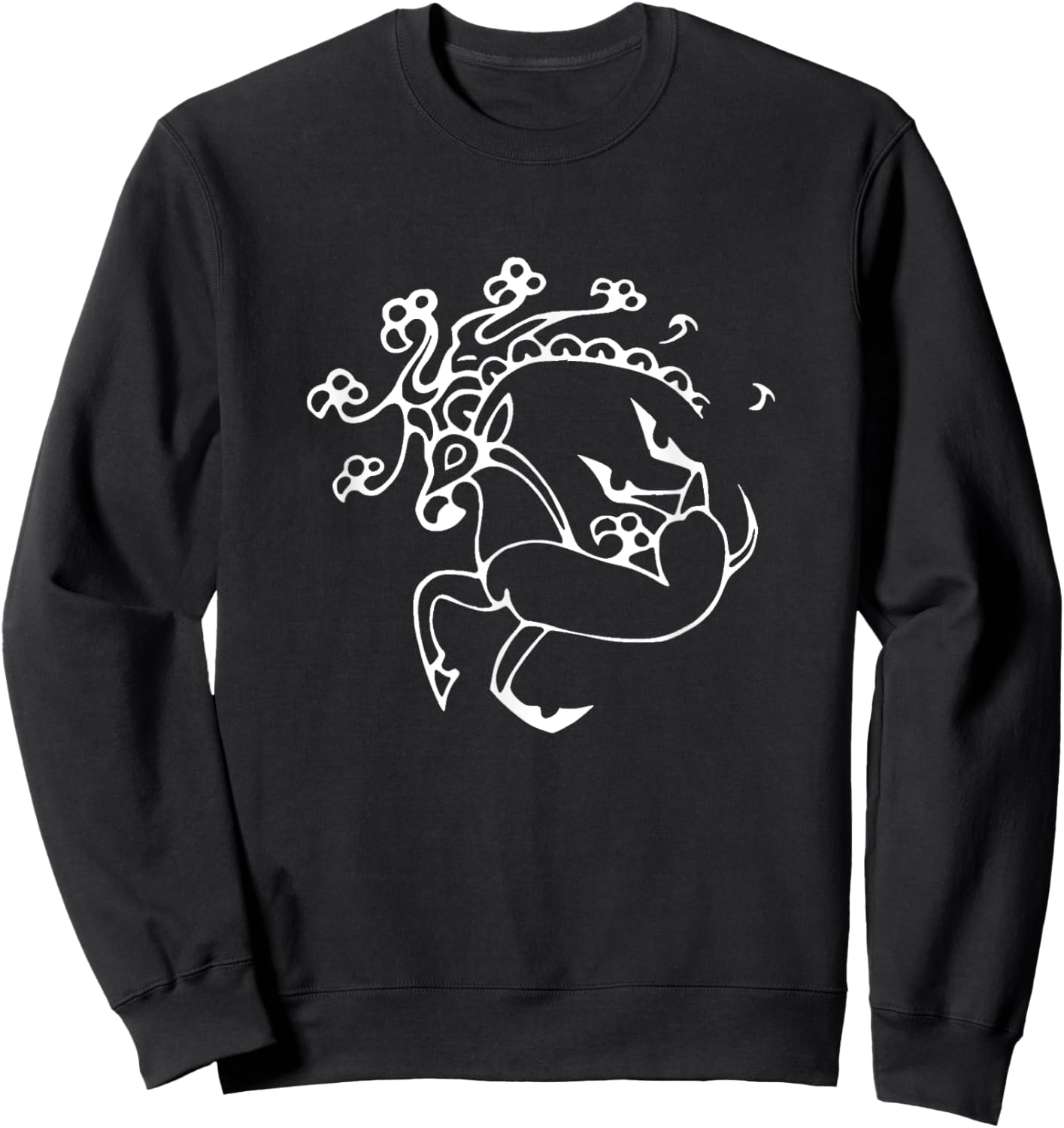 Ancient Russian Ice Maiden Priestess Tattoo Sweatshirt - Sweatshirt | Black