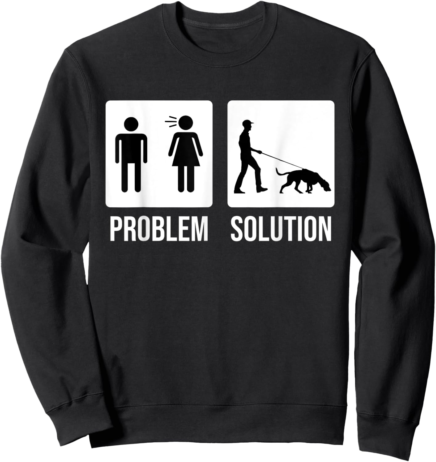 Mantrailing Mantrailer Tracking dog Sweatshirt - Sweatshirt | Black