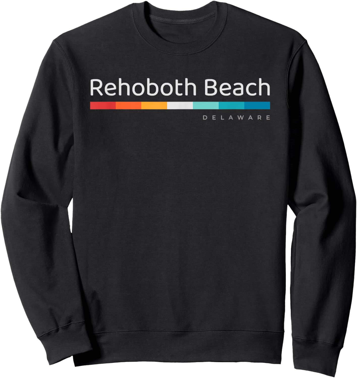 Rehoboth Beach DE Delaware Retro Design Men Women Girls Kids Sweatshirt - Sweatshirt | Black