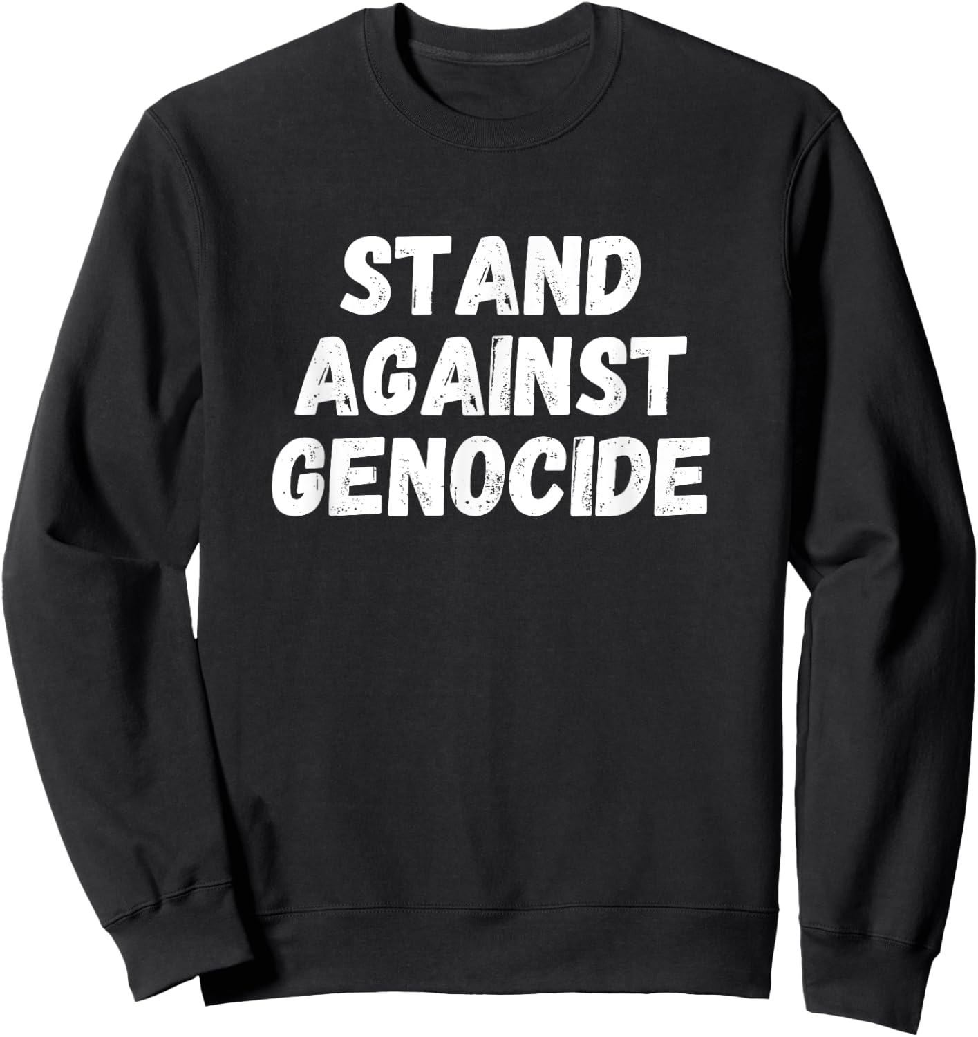 Stand against genocide Sweatshirt - Sweatshirt | Black