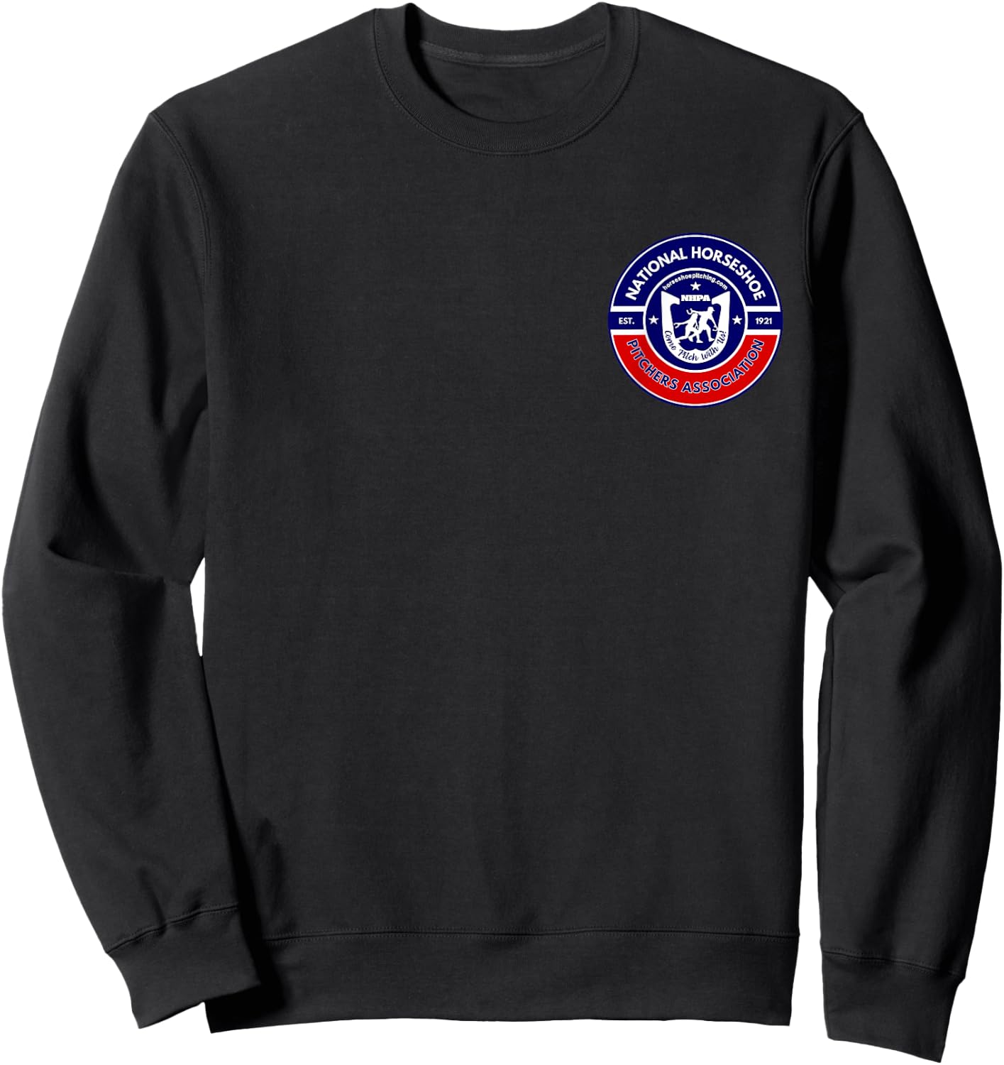 National Horseshoe Pitchers NHPA Alternate 2 Sided Logo Sweatshirt - Sweatshirt | Black