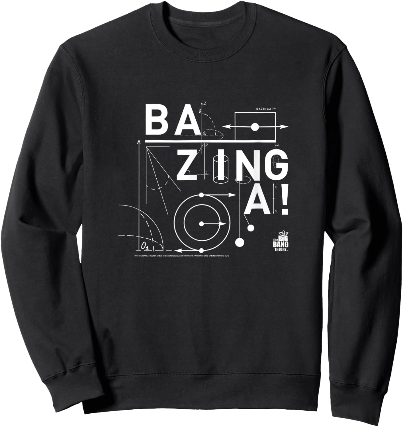 The Big Bang Theory Mathematical Bazinga! TV Show Sweatshirt - Sweatshirt | Black
