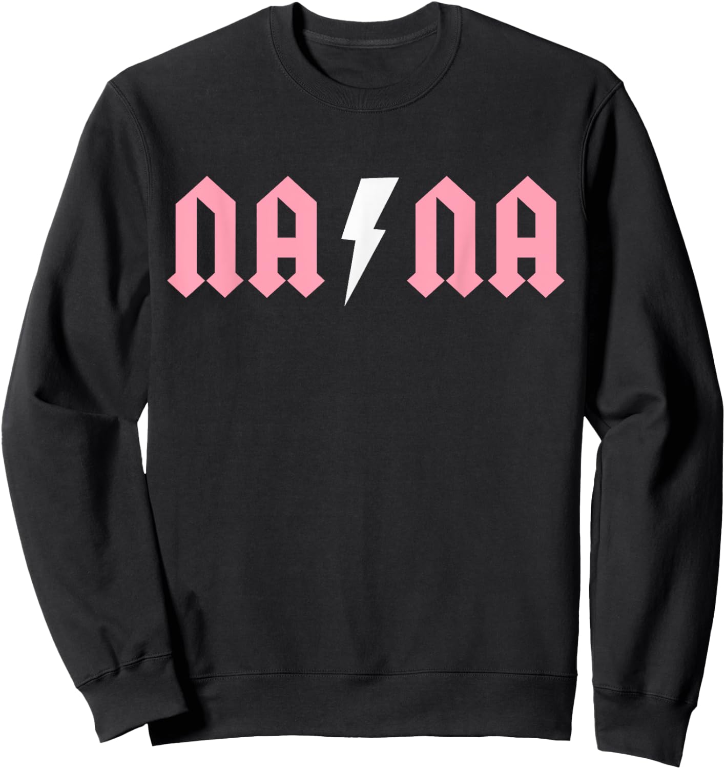 Rock n Roll Nana Birthday Rock Star Matching Family Sweatshirt - Sweatshirt | Black