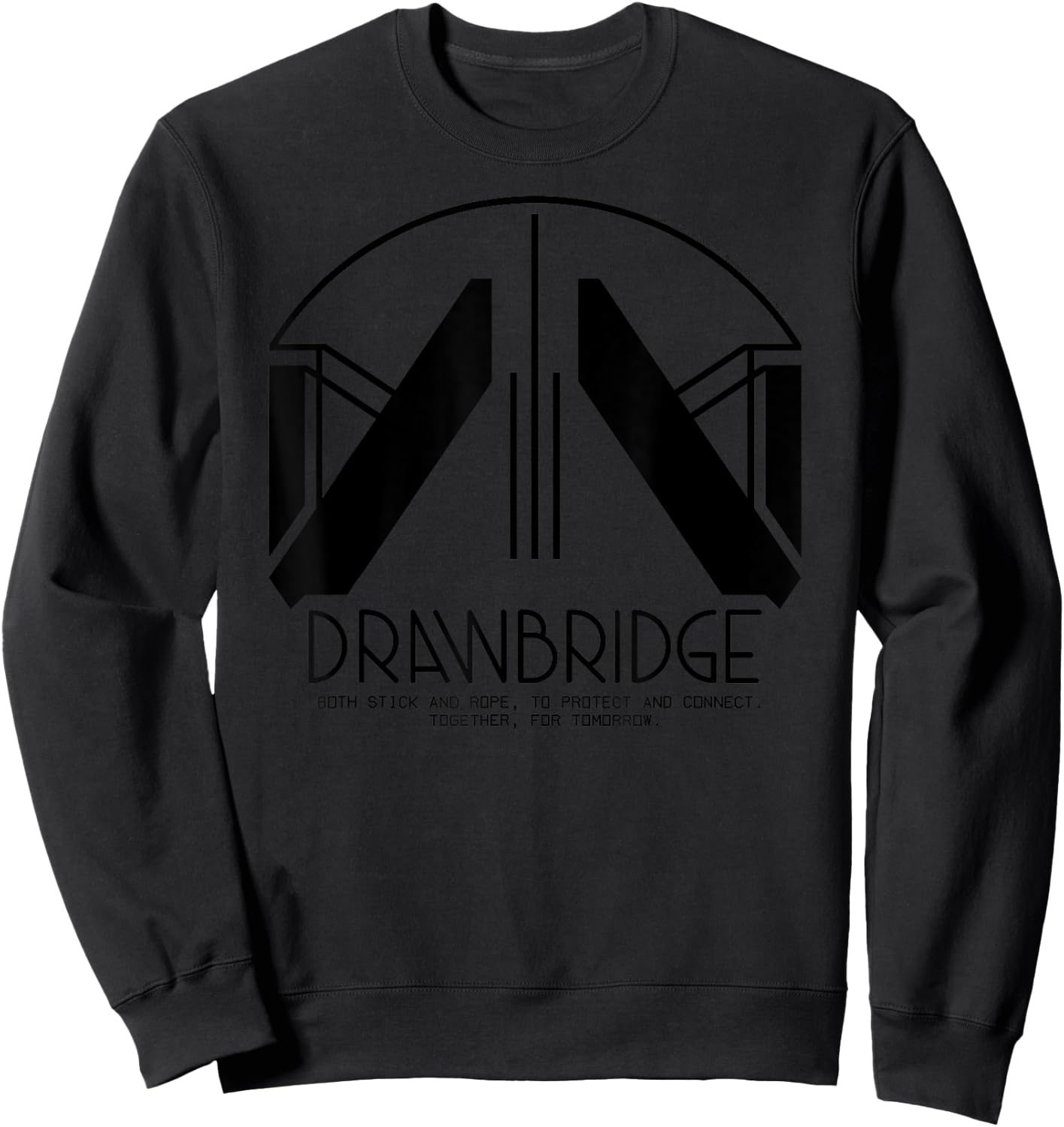 Drawbridge Logo Death Stranding Video Gaming Merch Sweatshirt - Sweatshirt | Black