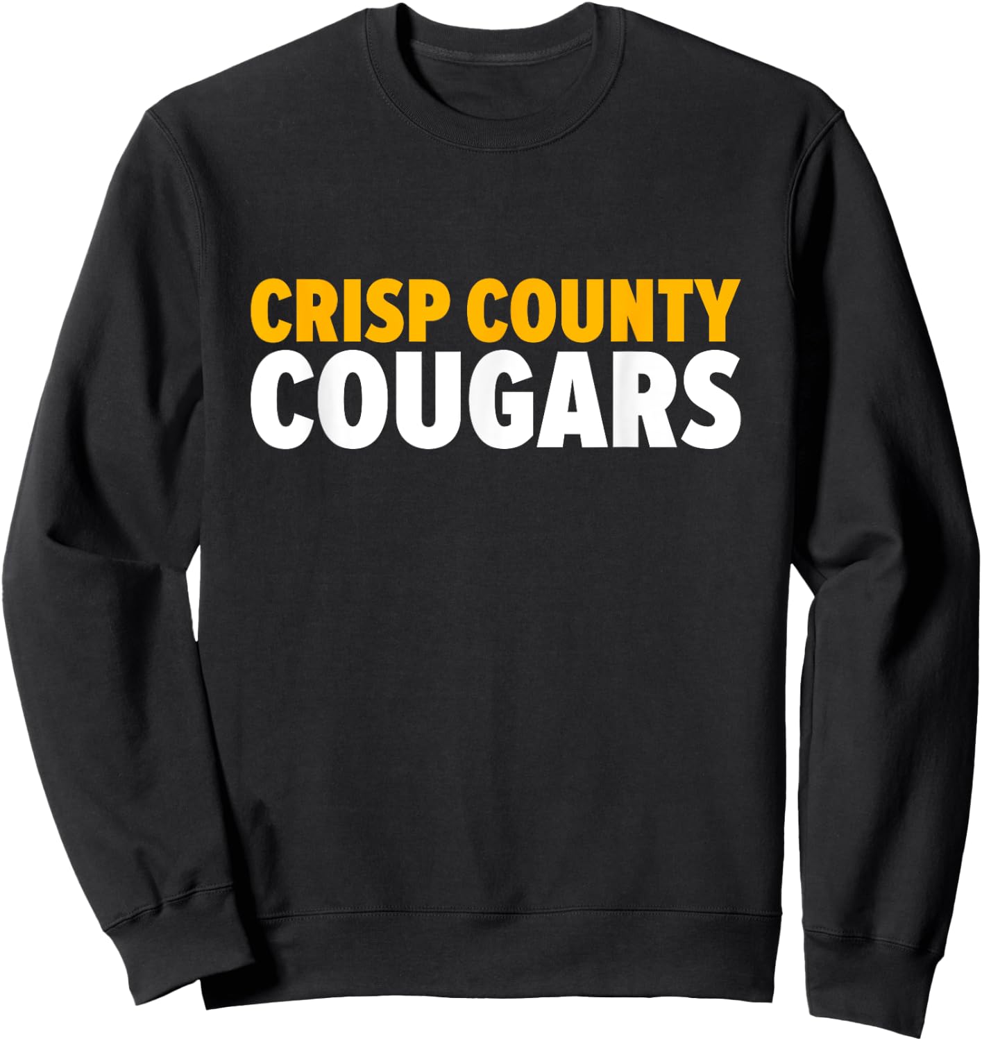 Crisp County Cougars Bold Sweatshirt - Sweatshirt | Black