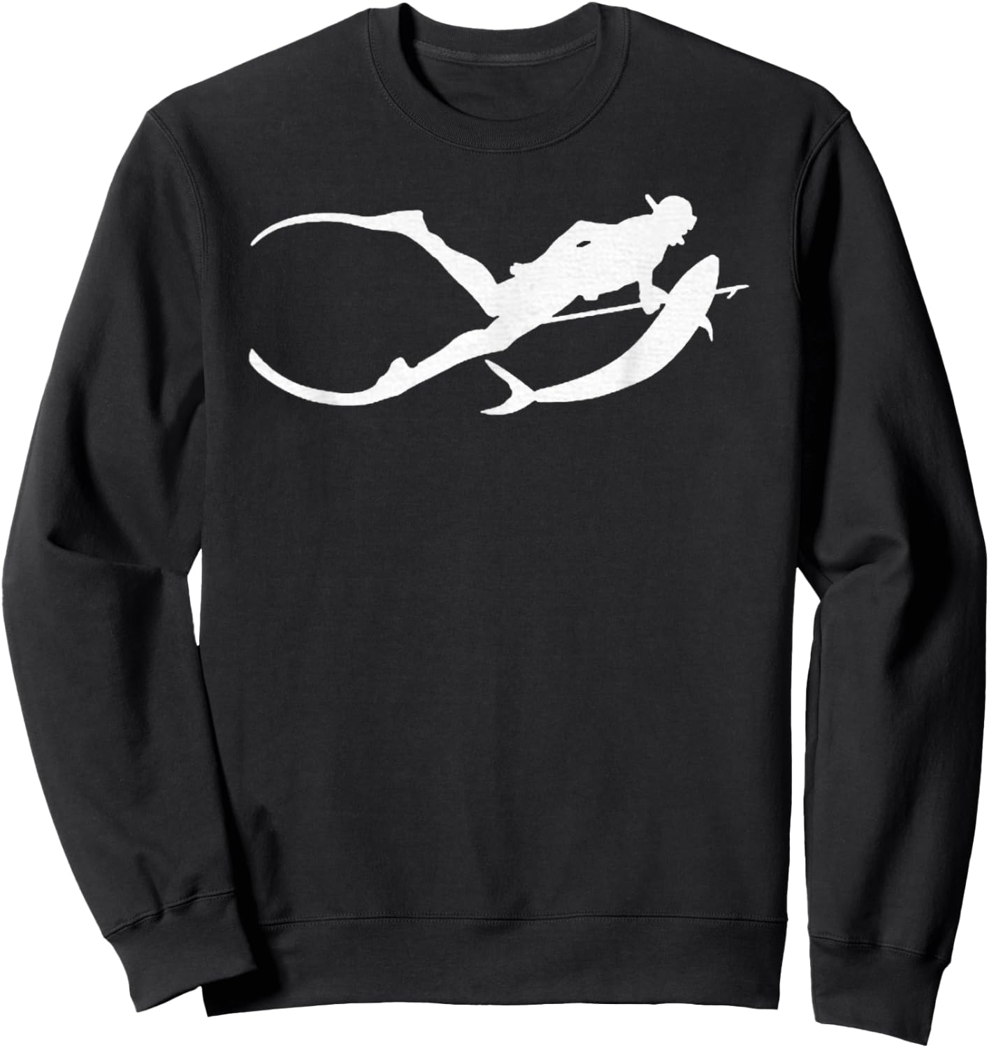 Free Diving - Spearfishing - Snorkelling Sweatshirt - Sweatshirt | Black