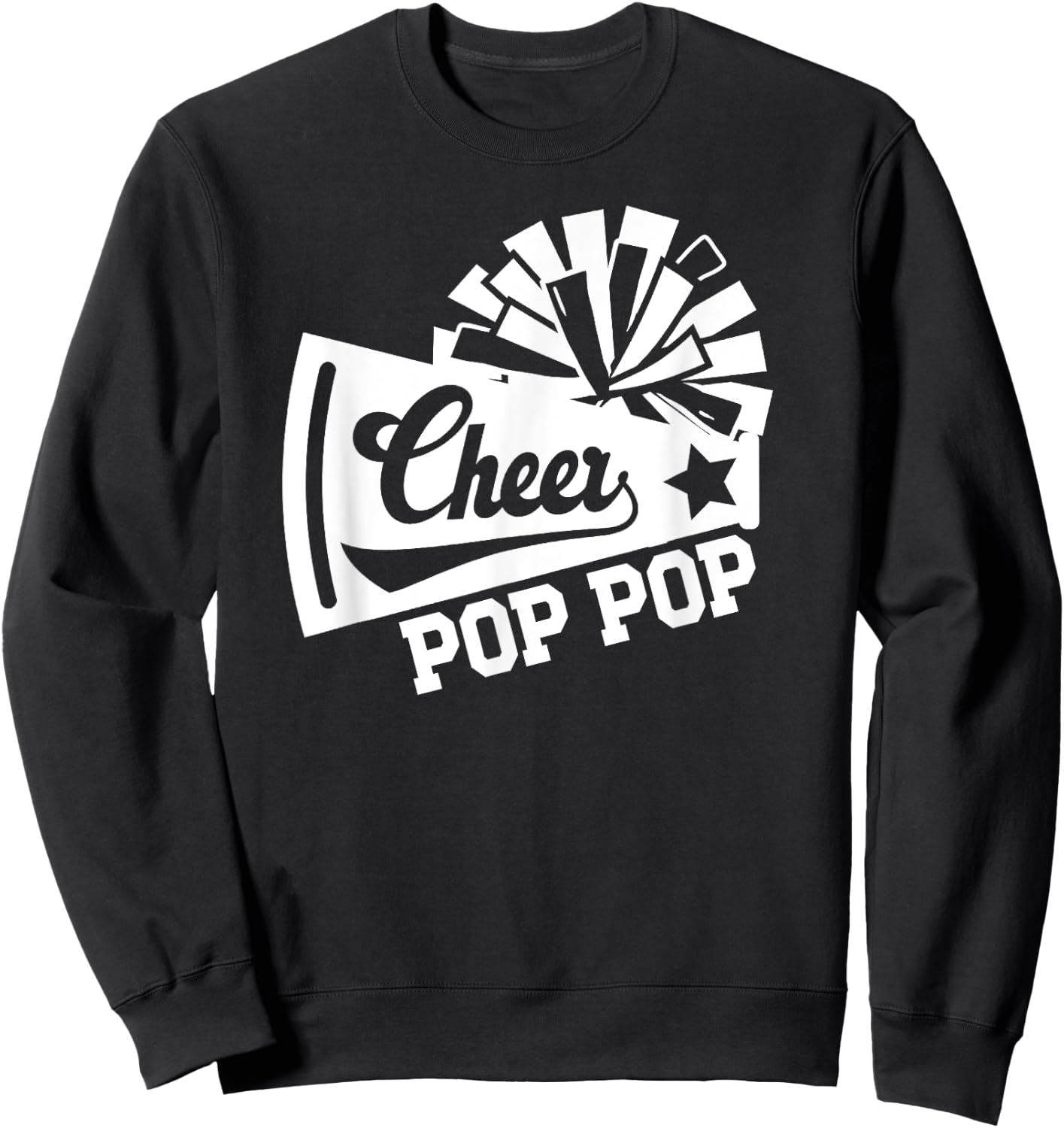 Cheer Pop Pop Of A Cheerleader Pop Pop Cheerleading Pop Pop Sweatshirt - Sweatshirt | Black