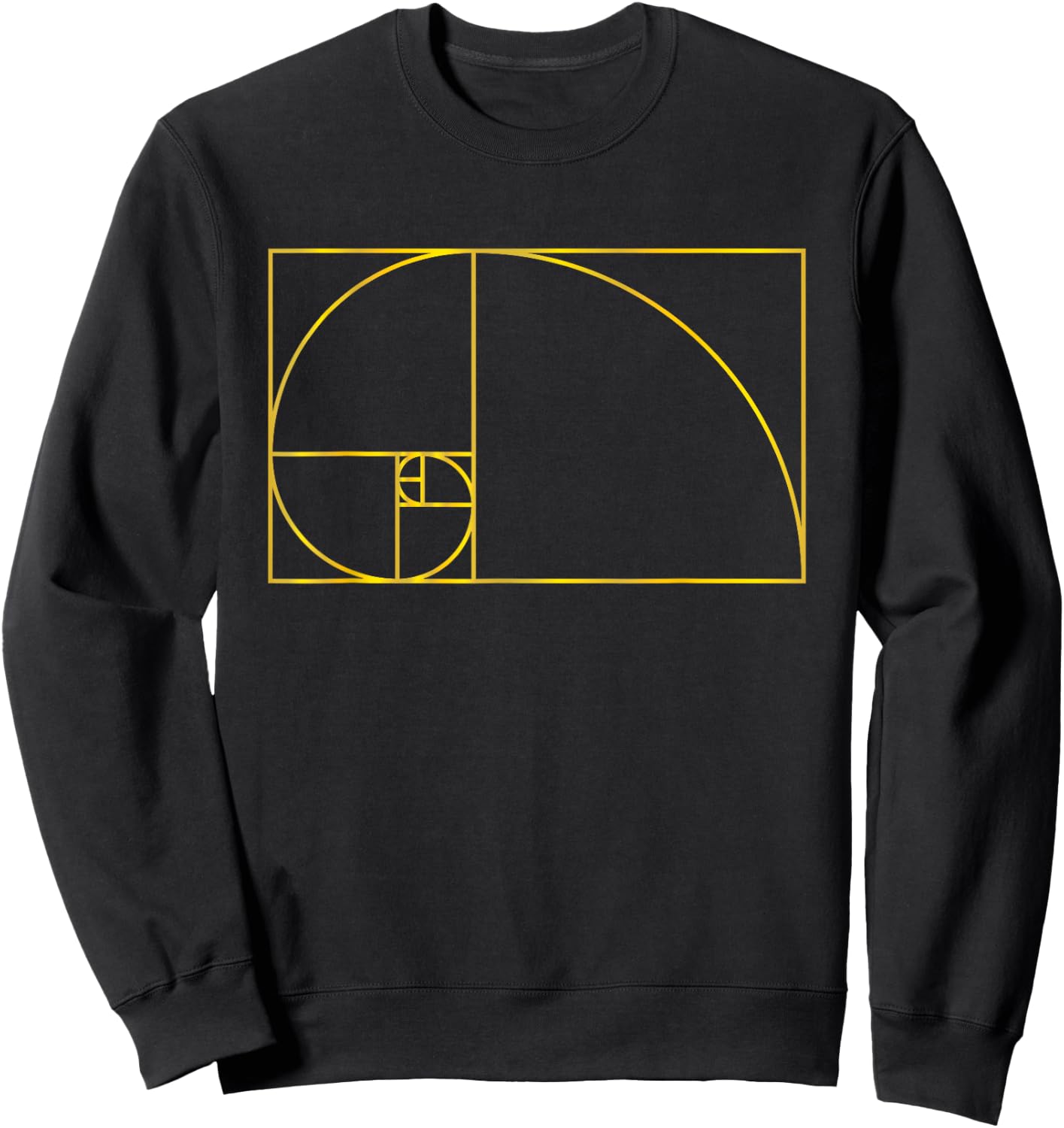 Fibonacci Sequence Golden Ratio Rule Fibo Numbers Sweatshirt - Sweatshirt | Black