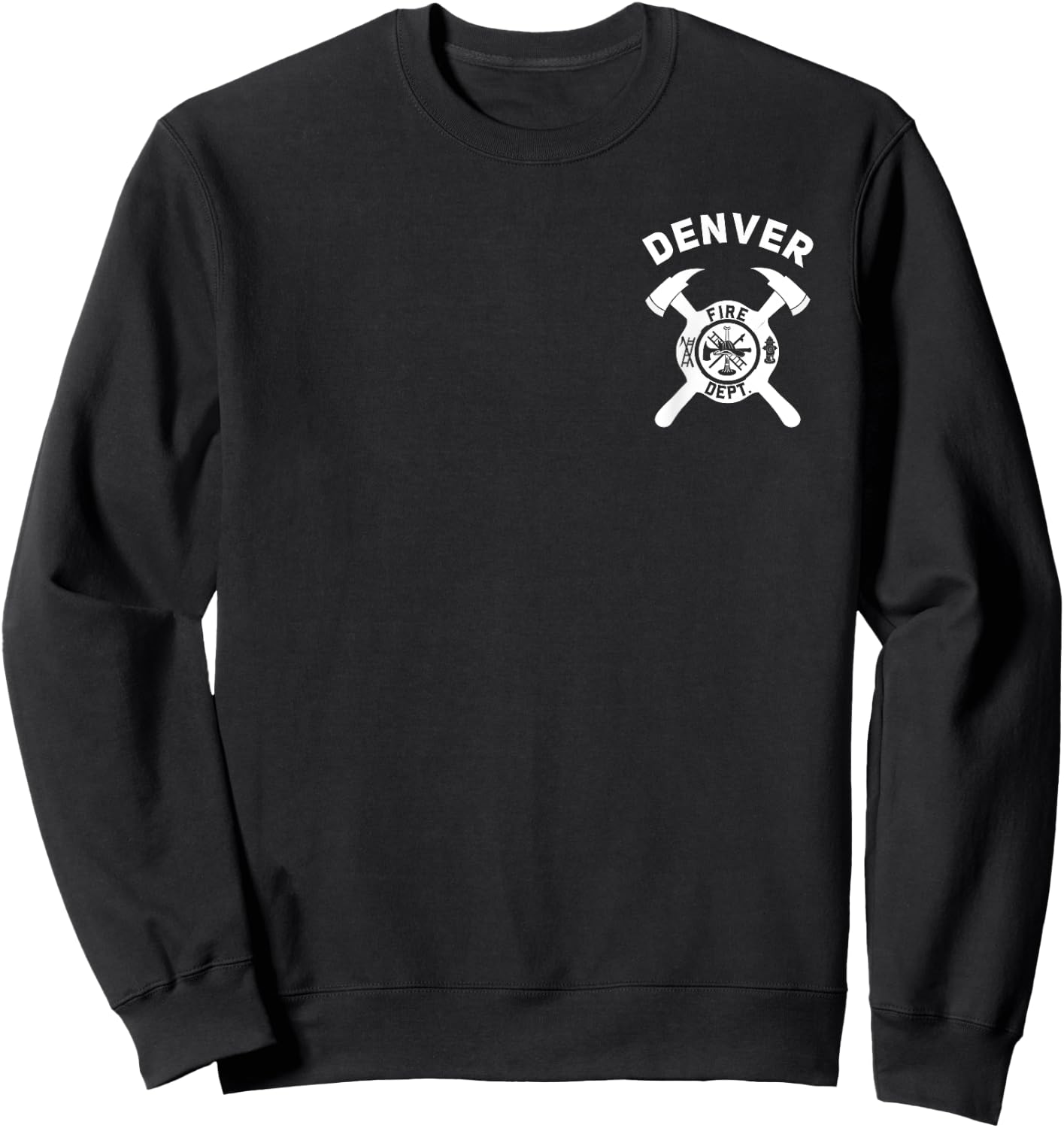 City Of Denver Fire Department Colorado Firefighter Sweatshirt - Sweatshirt | Black