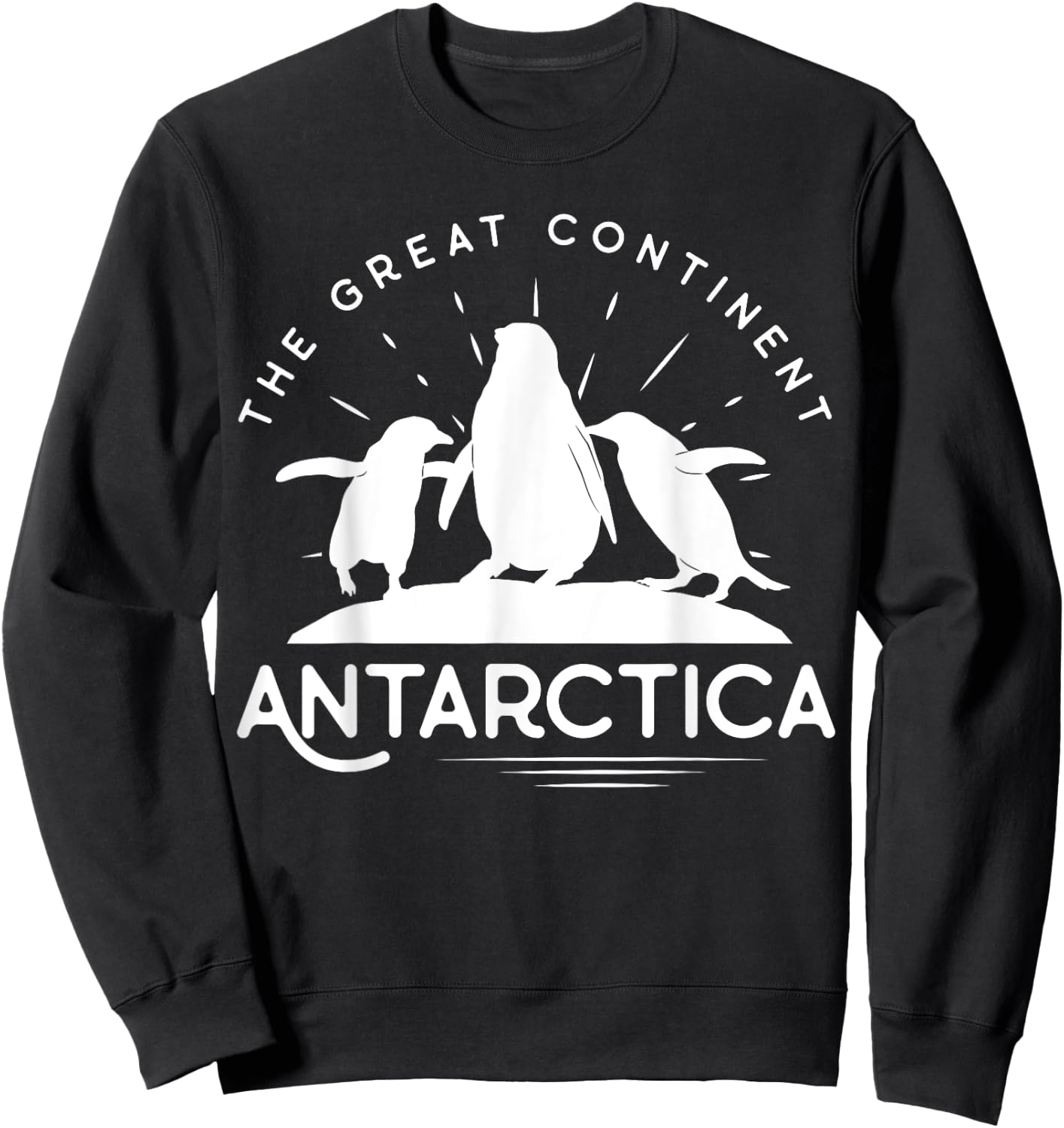 Antarctica Continent - Penguin - Penguins South Pole Sweatshirt - Sweatshirt | Black