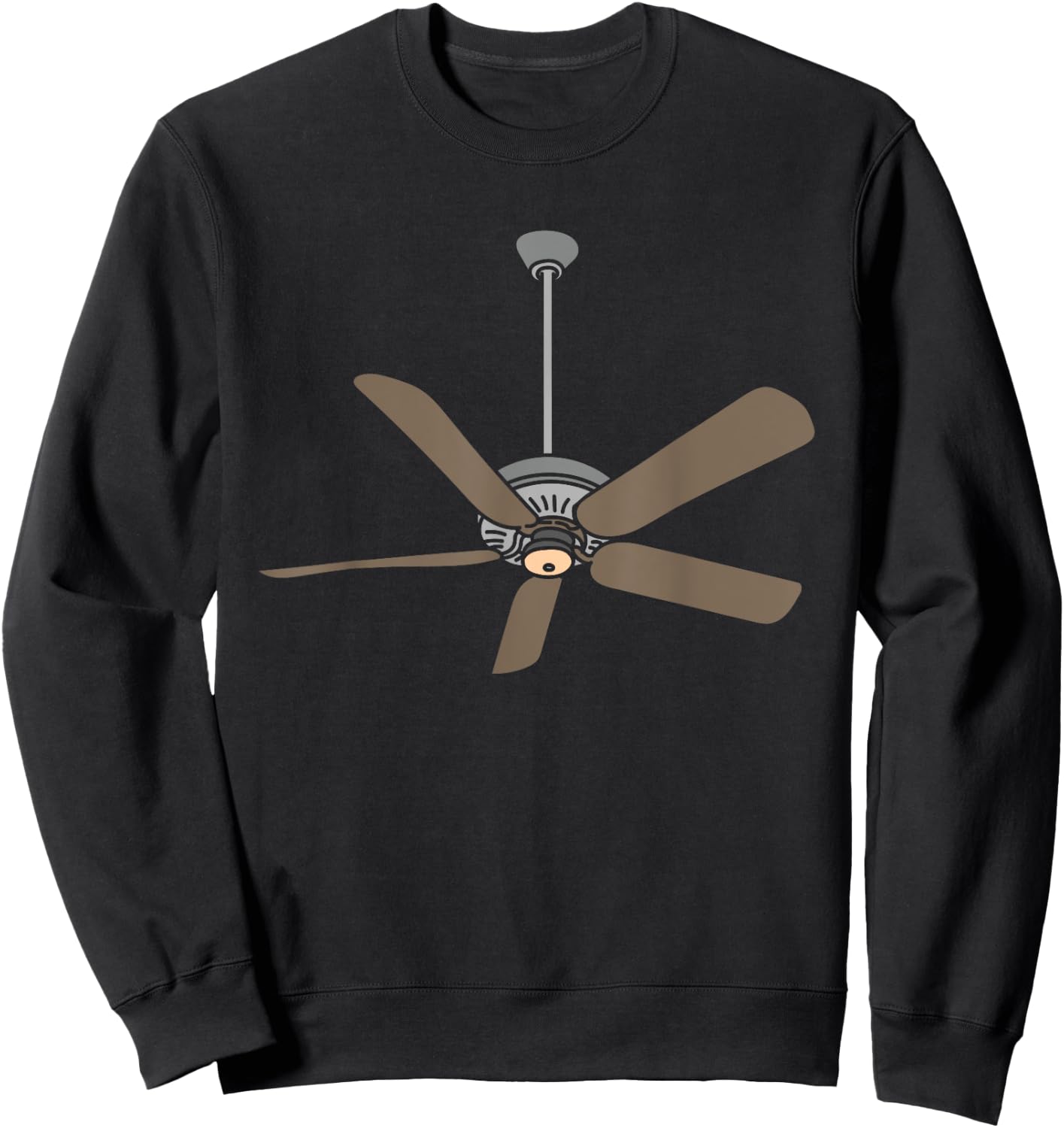 Ceiling Fan Lazy DIY Halloween Costume Funny Easy Sweatshirt - Sweatshirt | Black