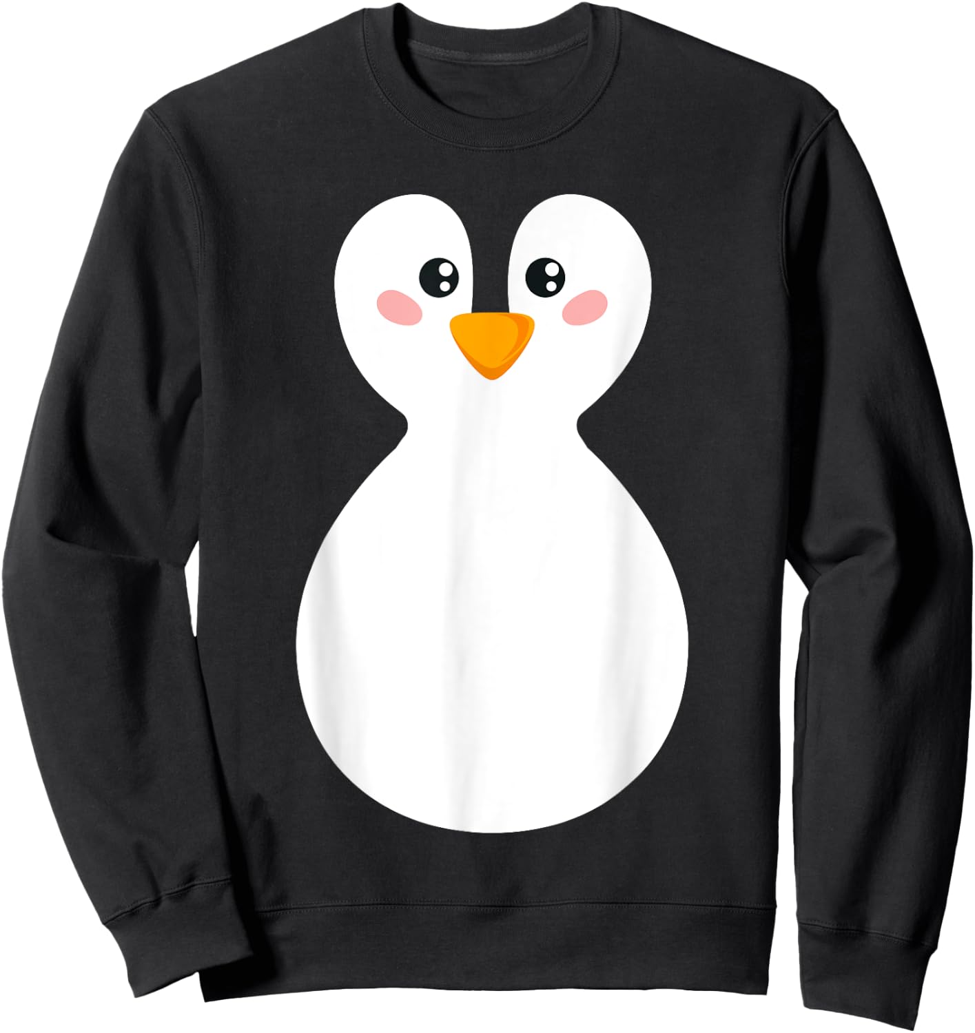 Funny lazy easy penguin costume for DIY halloween party Sweatshirt - Sweatshirt | Black