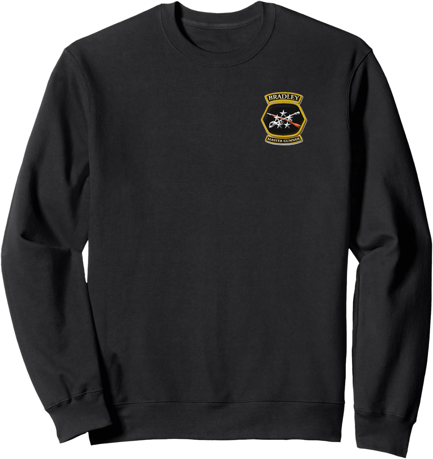 Bradley Master Gunner logo on front Keep Calm design on back Sweatshirt - Sweatshirt | Black