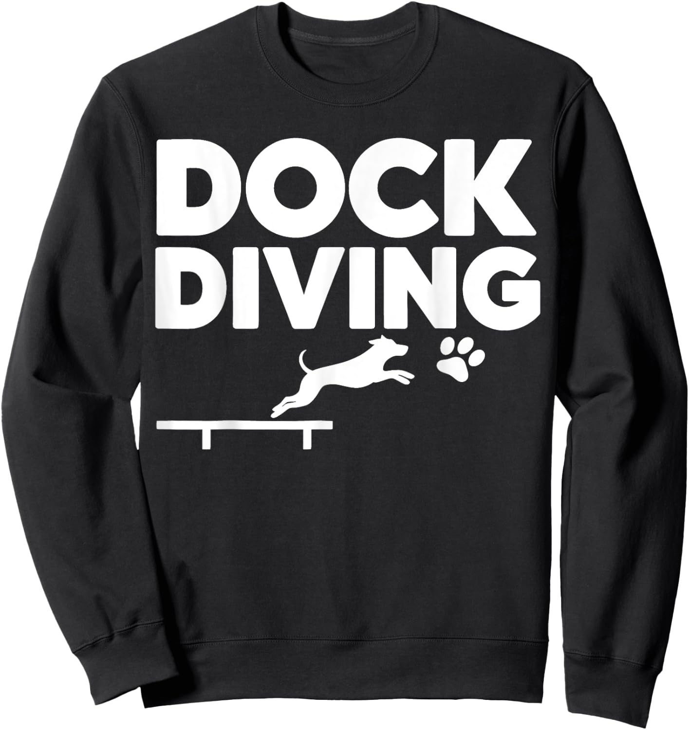 Dock Diving Dog Dock Diving Sweatshirt - Sweatshirt | Black