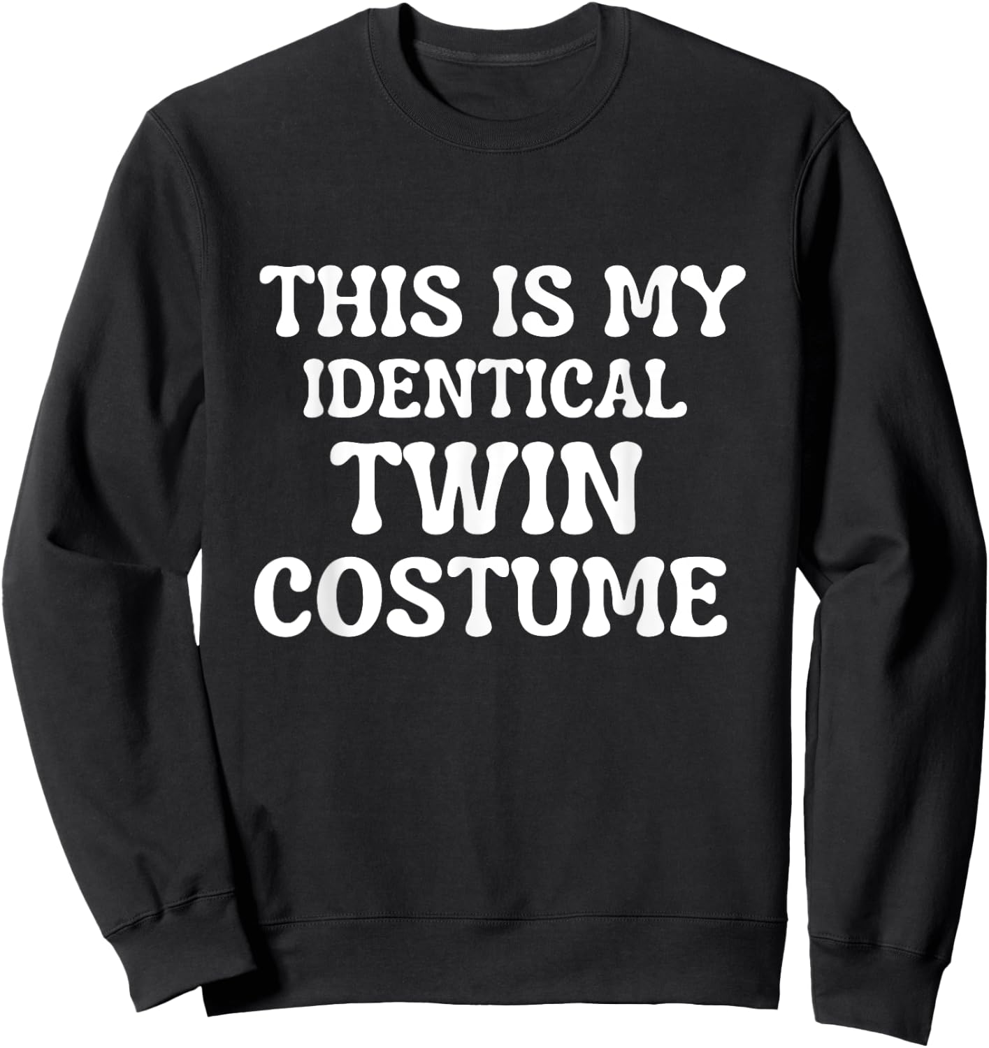 Best Friend Twinning Twin Day Matching Halloween Costume Sweatshirt - Sweatshirt | Black
