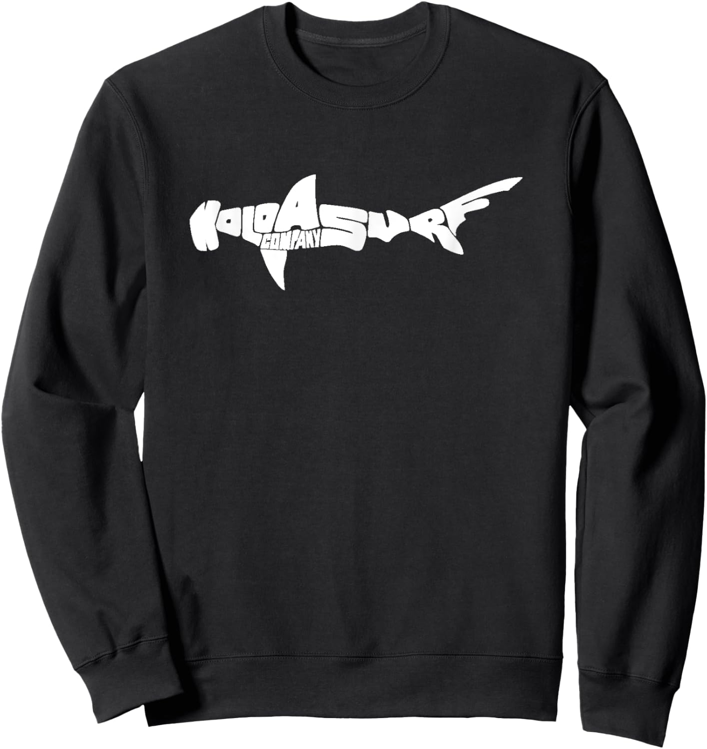 Koloa Surf Hammerhead Shark Logo Lightweight, Graphic Sweatshirt - Sweatshirt | Black