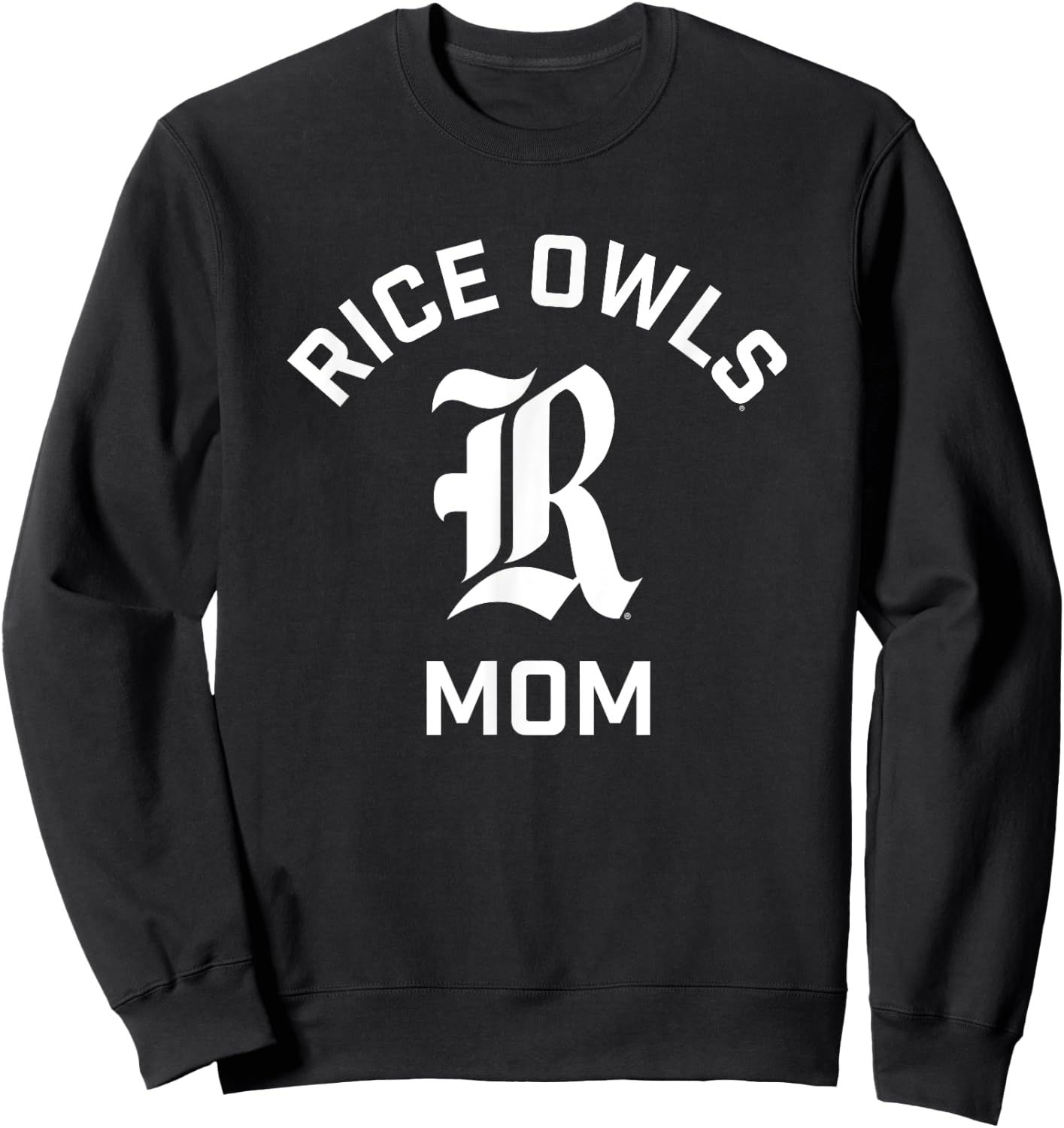 Rice University Owls Arched Mom Sweatshirt - Sweatshirt | Black