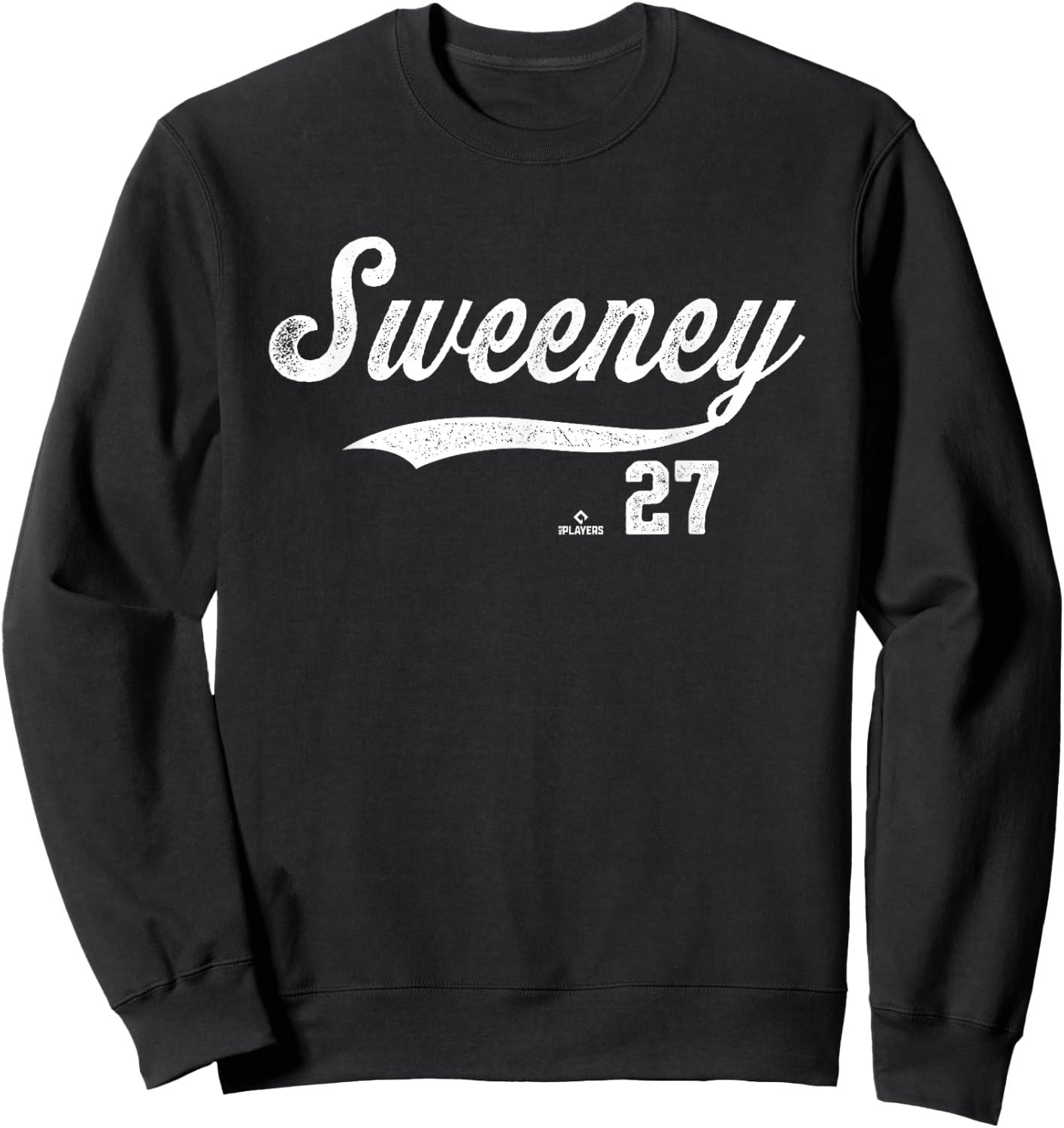 Distressed Swoosh Trey Sweeney Detroit Baseball MLBPA Sweatshirt - Sweatshirt | Black
