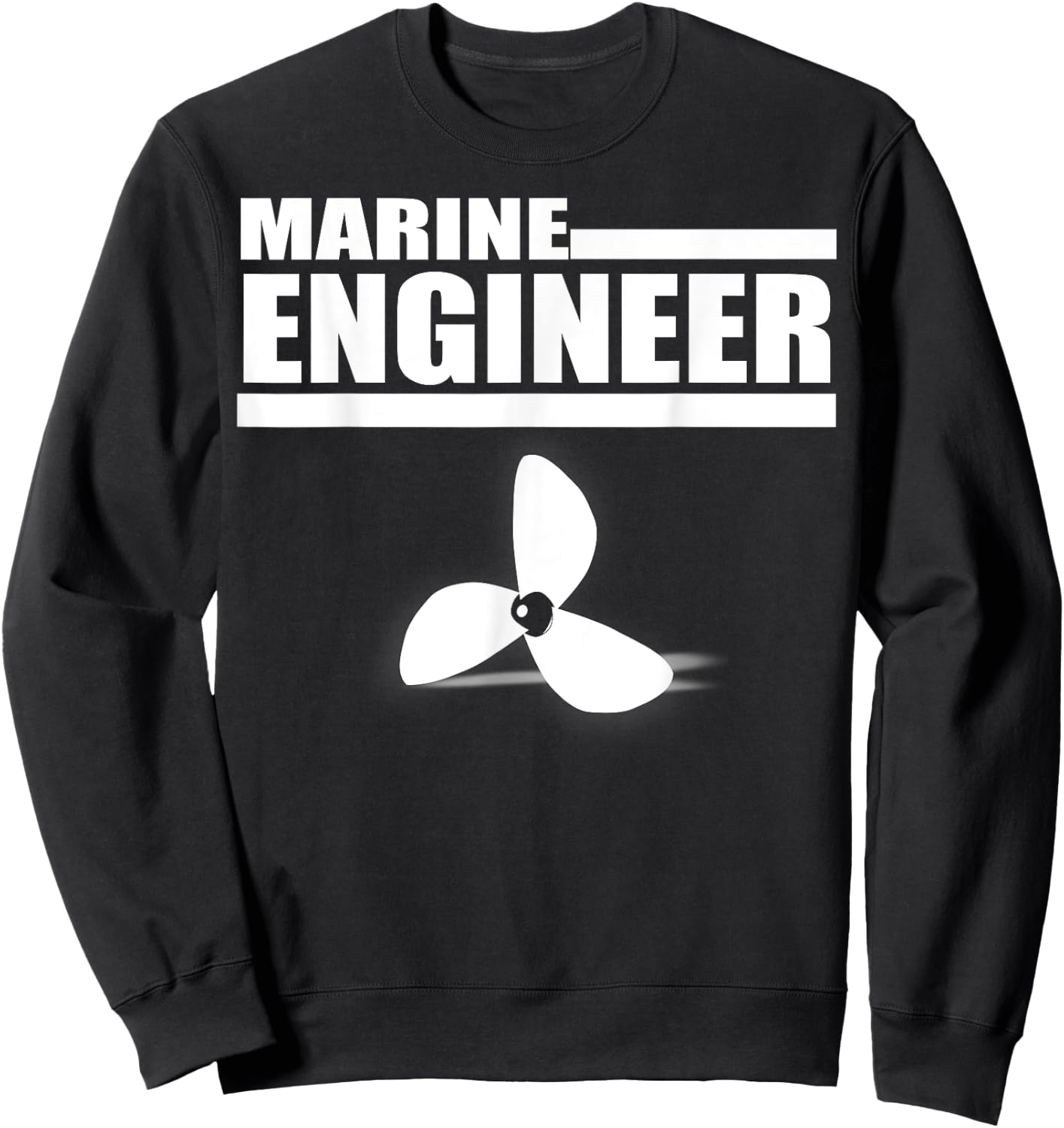 Marine Engineer T Shirt Gift Marine Engineer Jobs Sweatshirt - Sweatshirt | Black